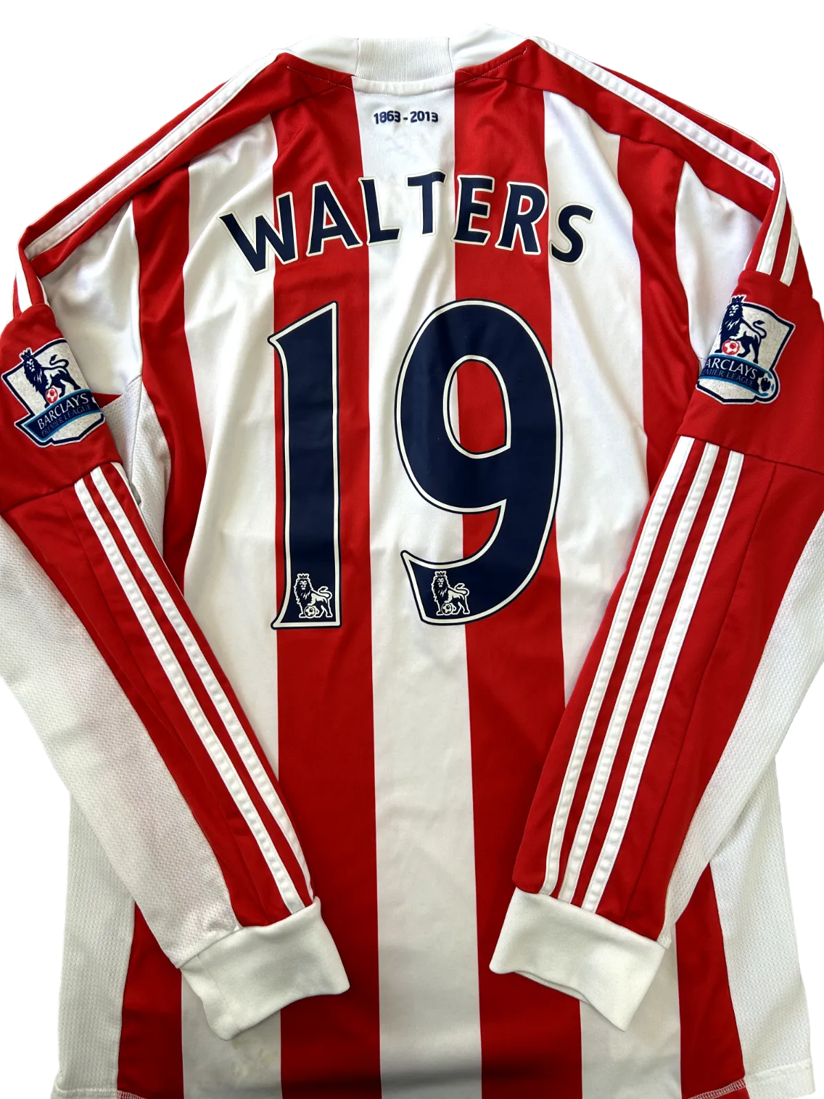 PLAYER SPEC Adidas Stoke City 2012/2013 LS Home Shirt WALTERS 19 Mens Medium0