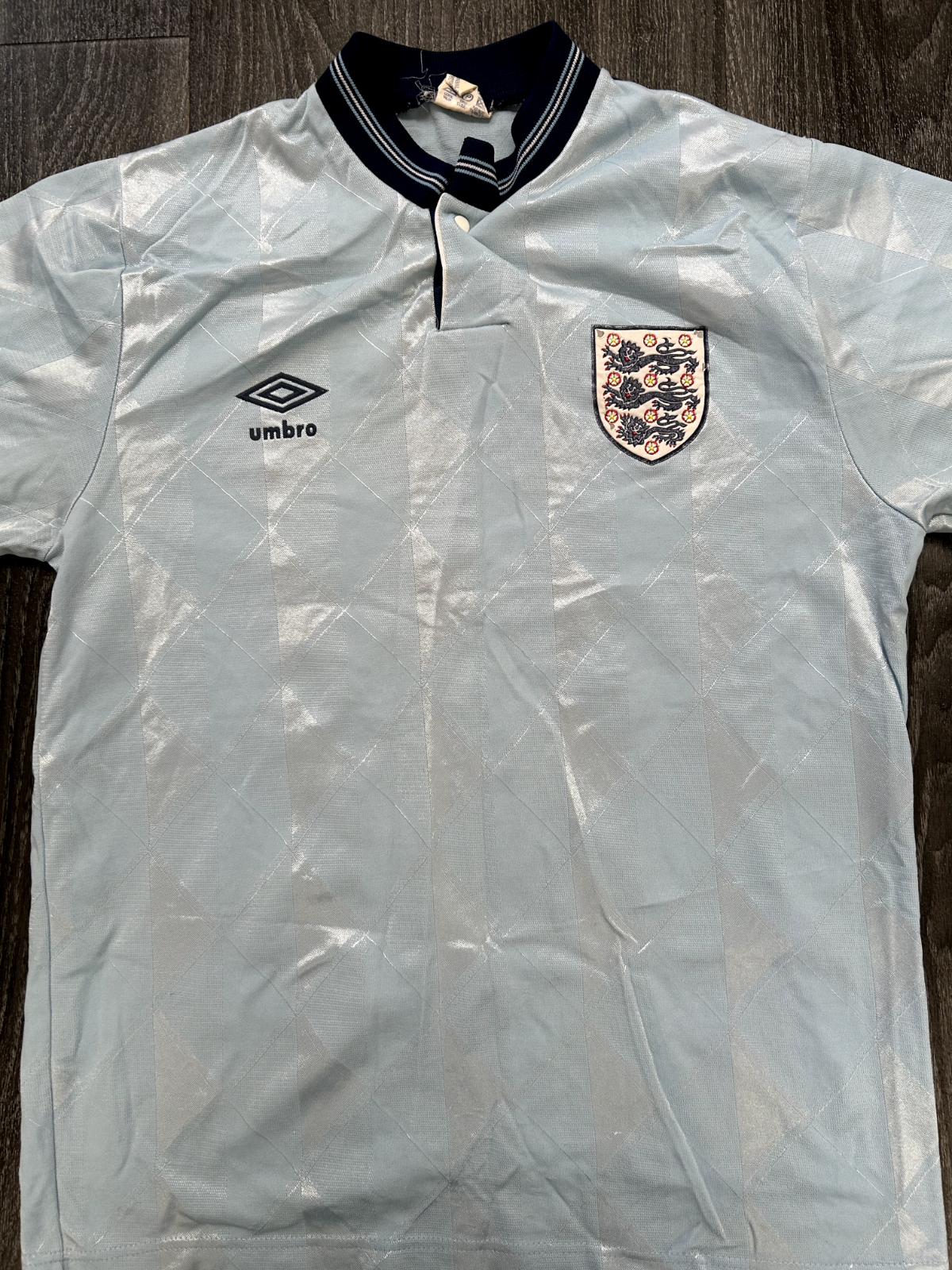 Original Authentic Umbro England 1988 Third Shirt Medium Mens0