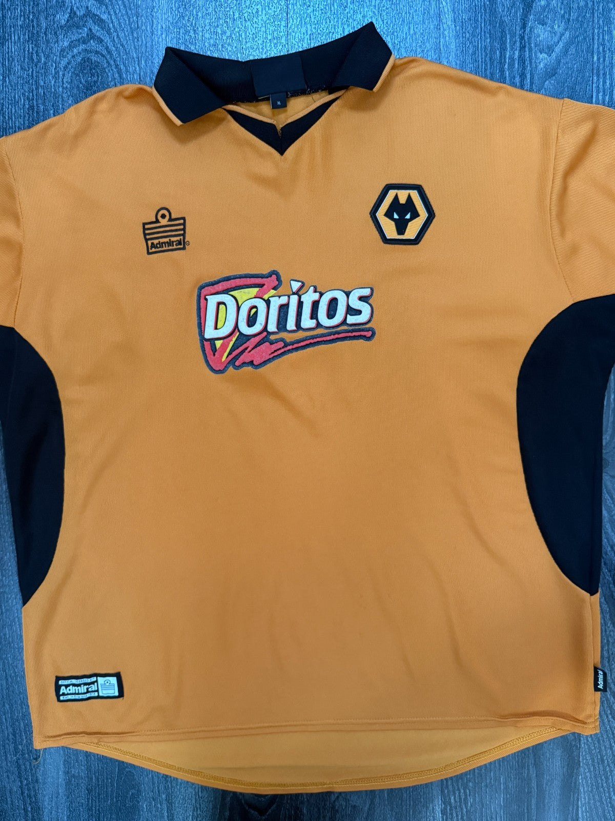 Original Admiral Wolverhampton Wanderers Wolves 2002/2003 Home Shirt Mens XL0