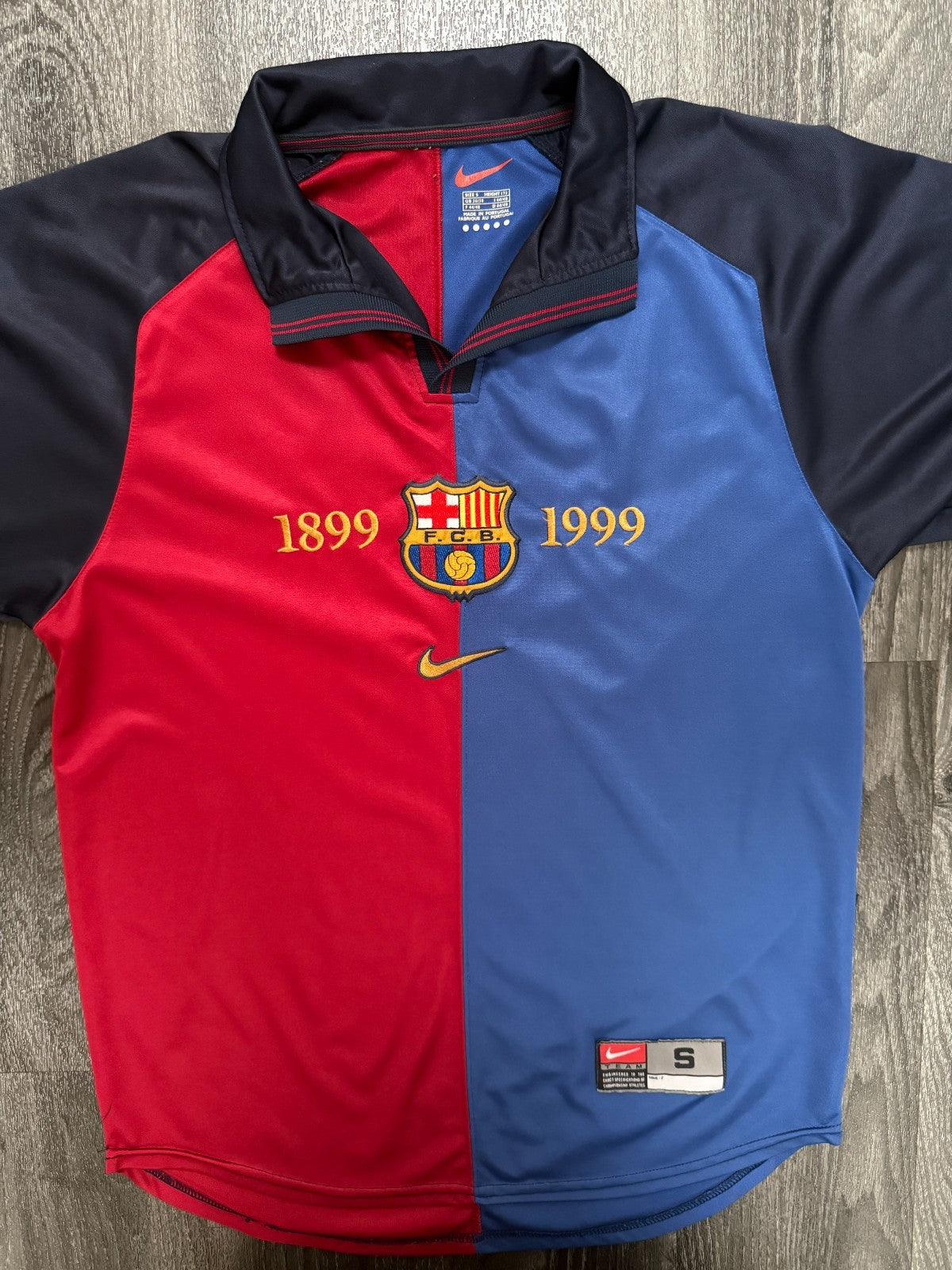 Original Nike Barcelona 1999/2000 Centenary Home Shirt Mens Small S0