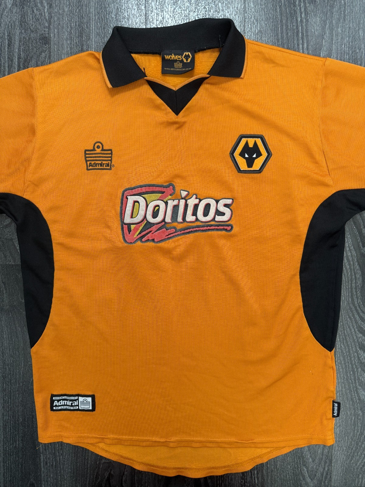 Admiral Wolverhampton Wanderers Wolves 2002/2003 Home Shirt Mens Small S0