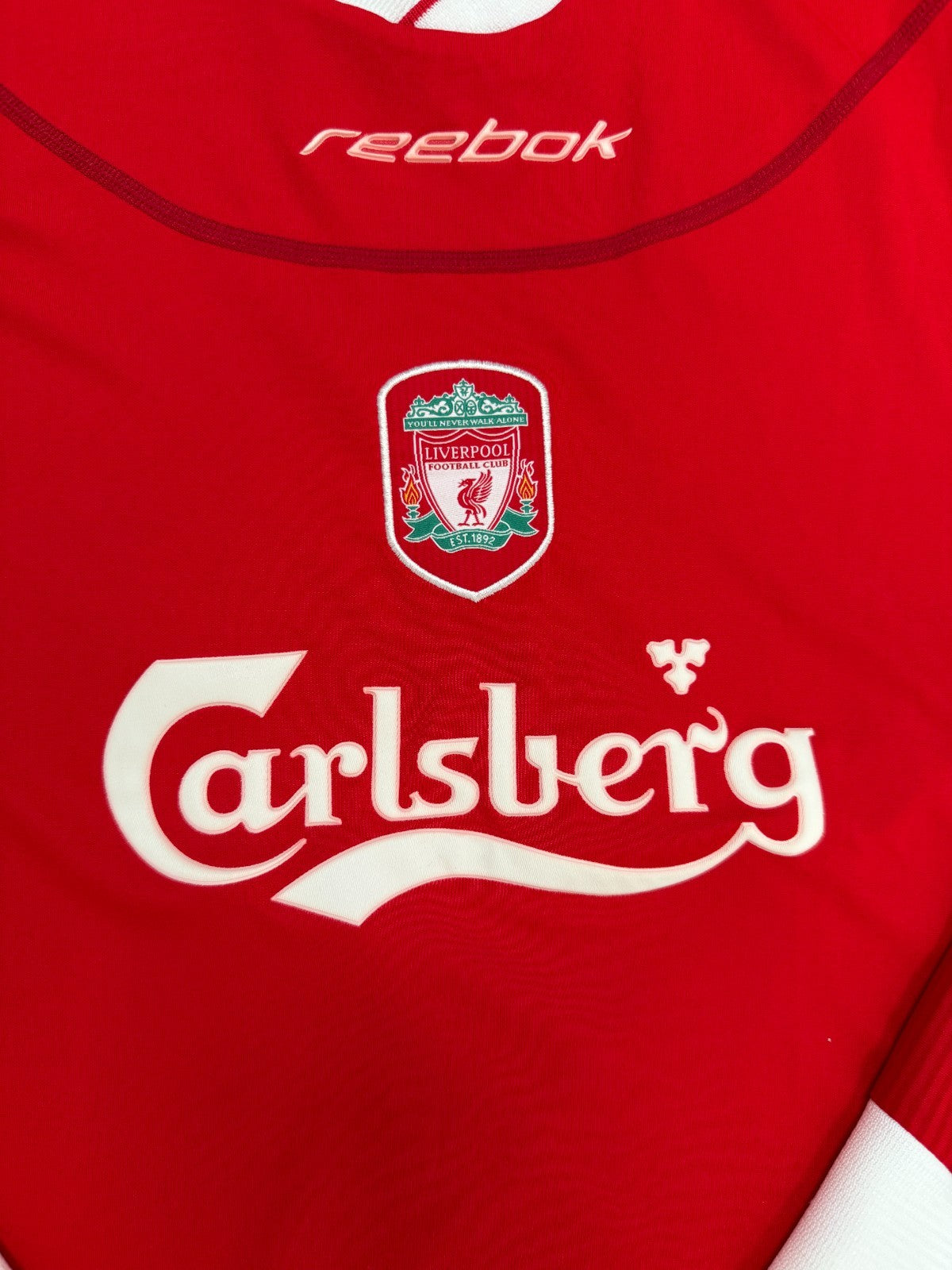 Original Reebok Liverpool 2002/2003 Long Sleeve Home Shirt Mens XXL 2XL1