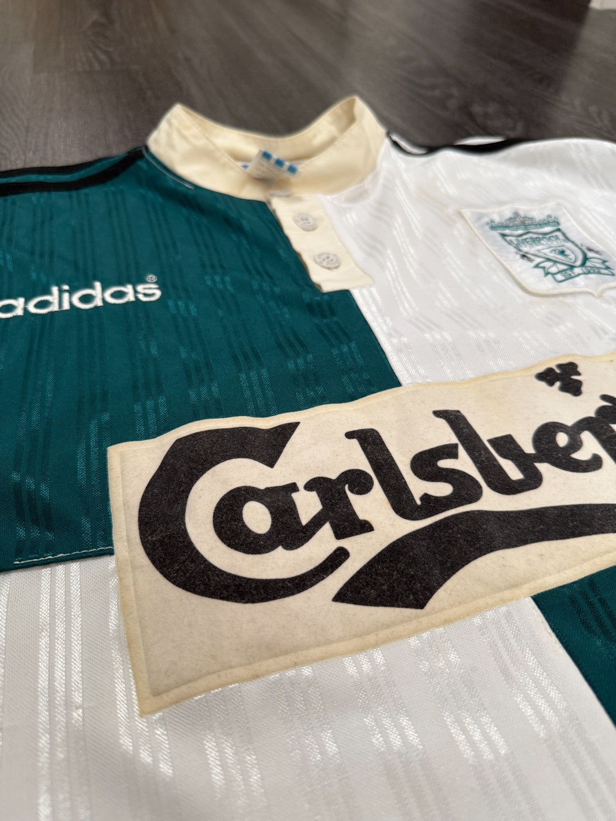 Original Adidas Liverpool 1995/1996 Away Shirt Mens Extra Large XL3