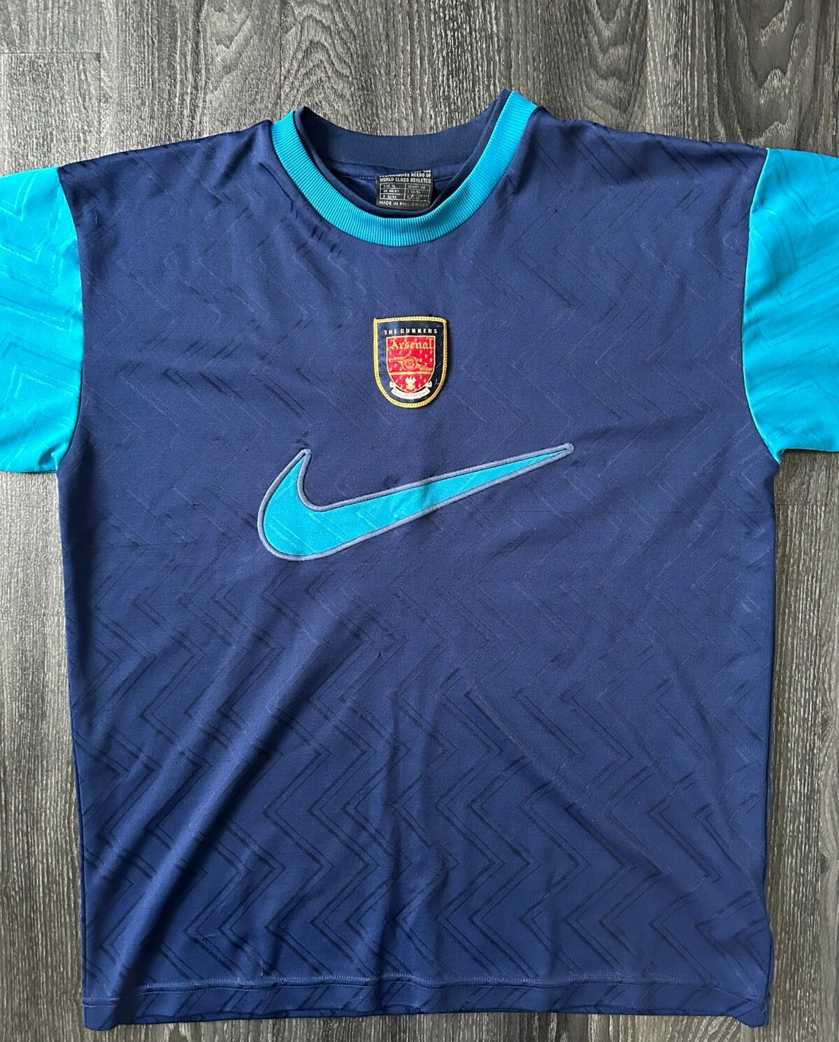 Original Authentic Nike Arsenal 1994/1996 Training Shirt Mens Extra Large0
