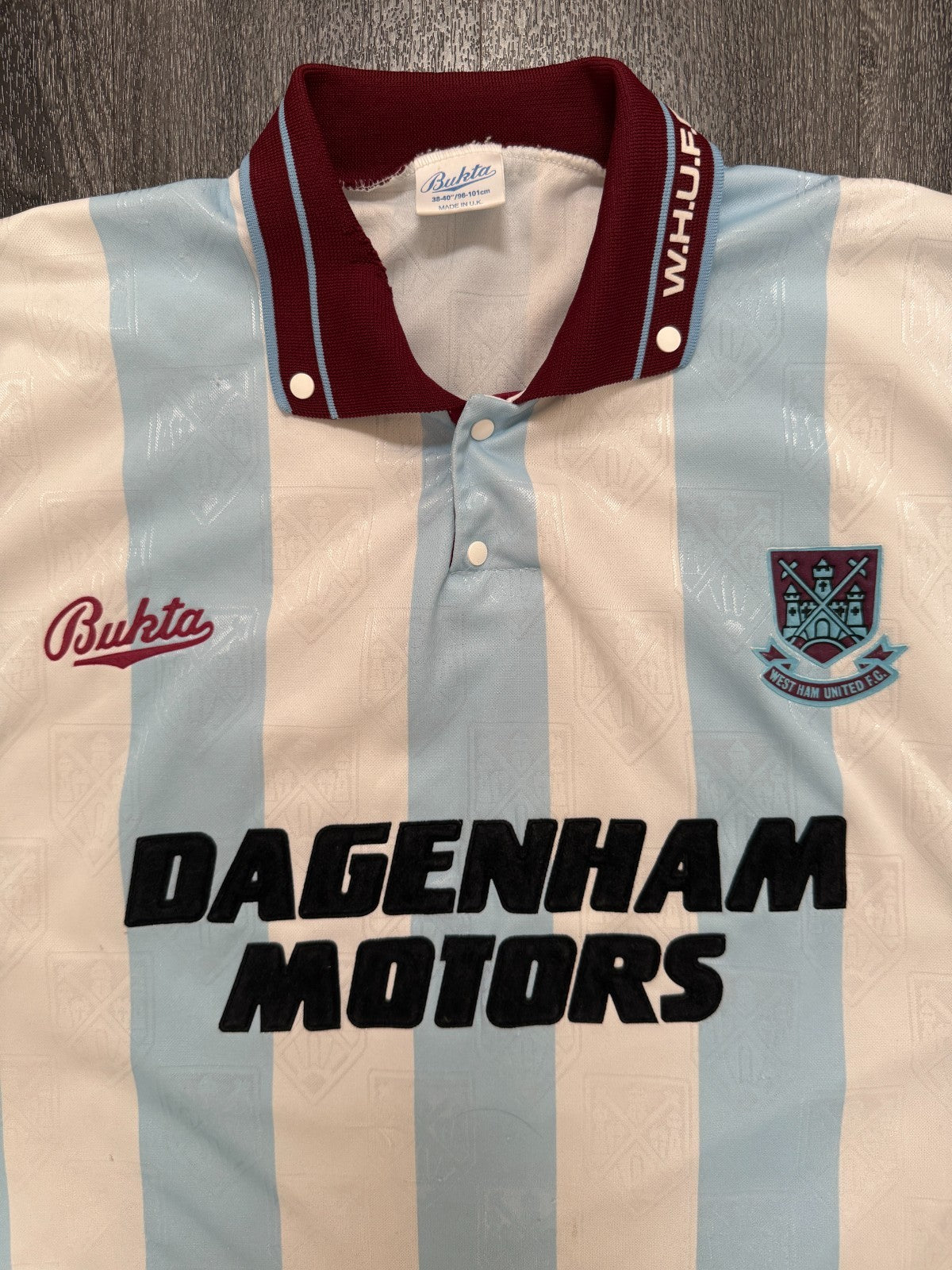 Original Bukta West Ham United 1992/1993 Away Shirt Mens Medium M1