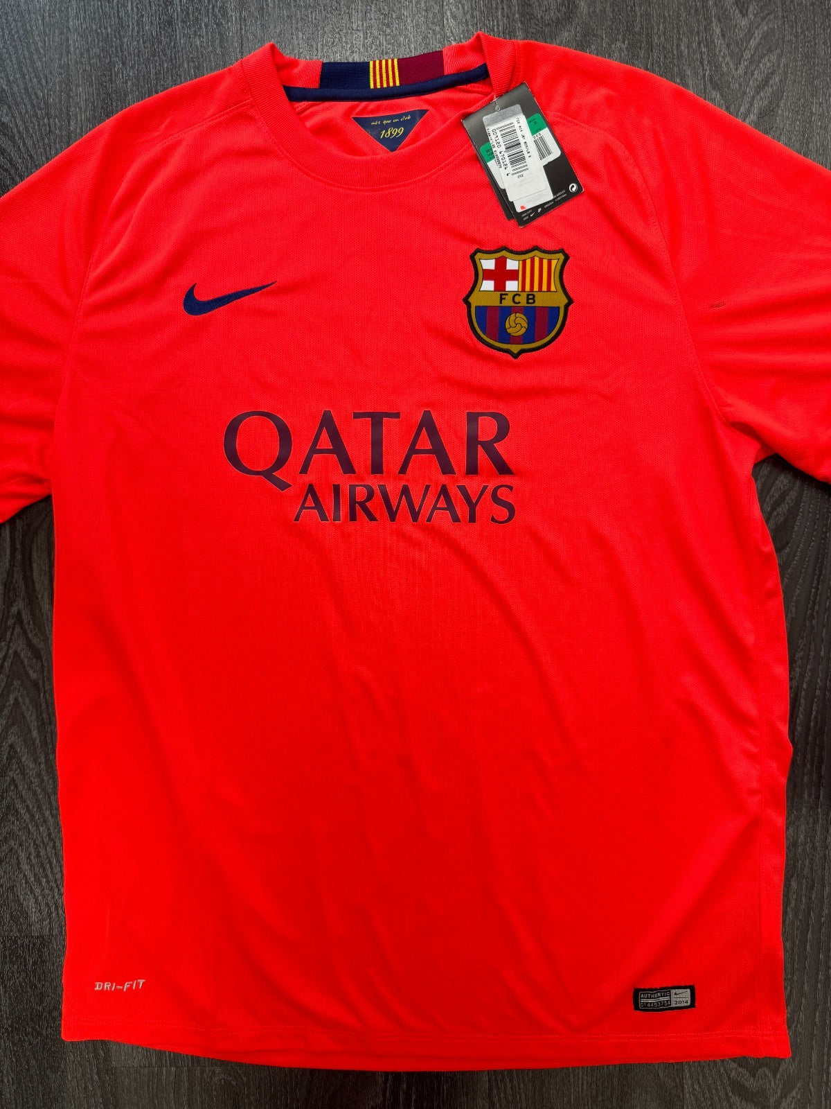 BNWT Original Nike FC Barcelona 2014/2015 Away Shirt Mens Extra Large XL0