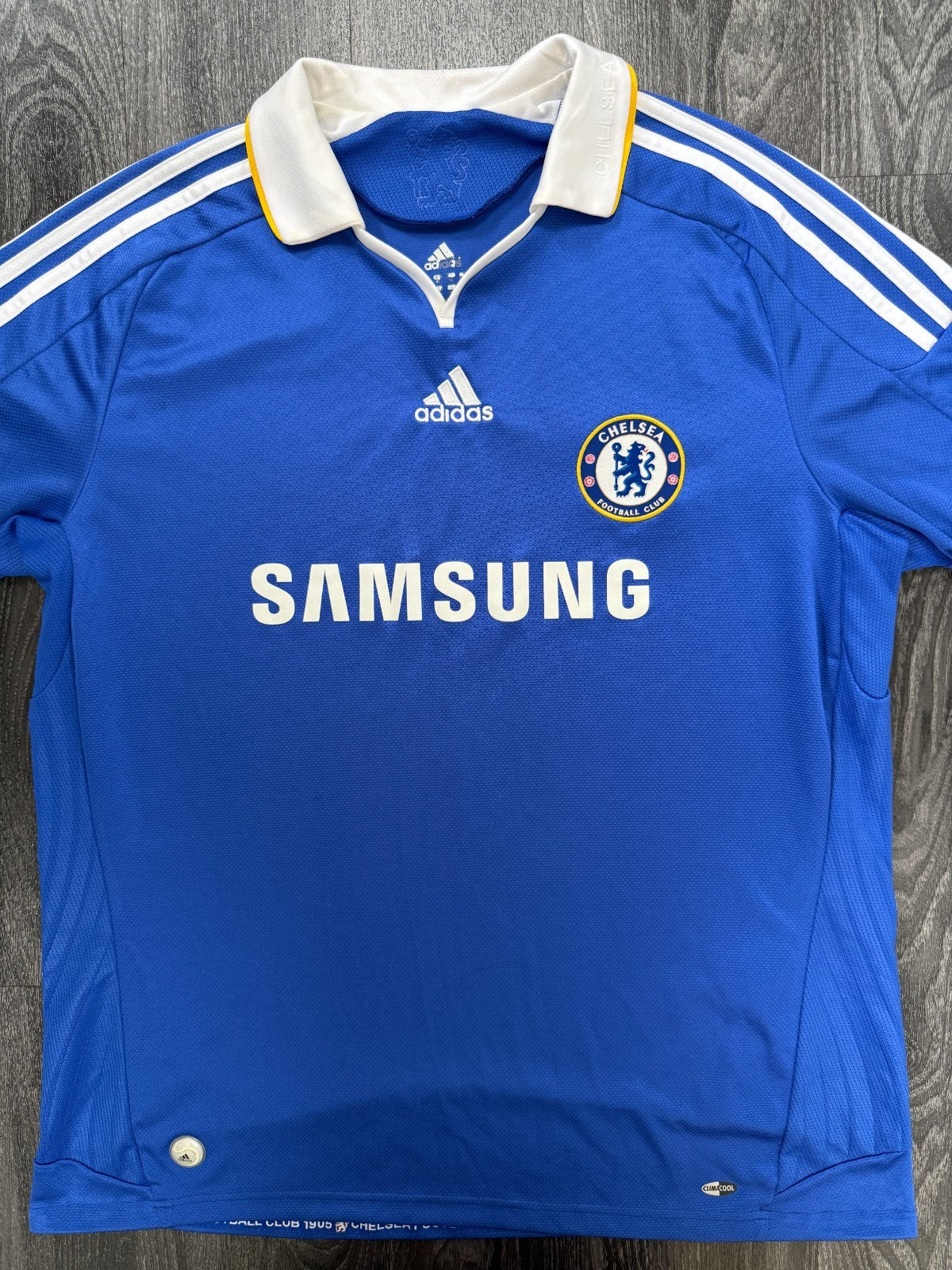 Original Authentic Adidas Chelsea 2008/2009 Home Shirt Mens Extra Large0