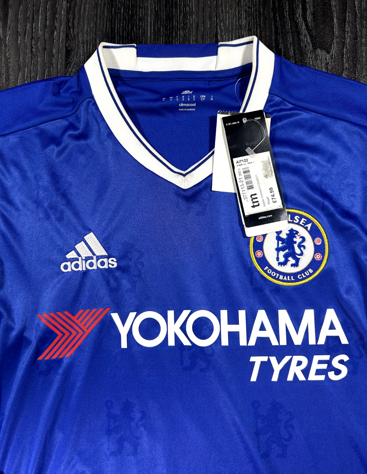 BRAND NEW Authentic Adidas Chelsea 2016/2017 Home Shirt Long Sleeve Mens Small1