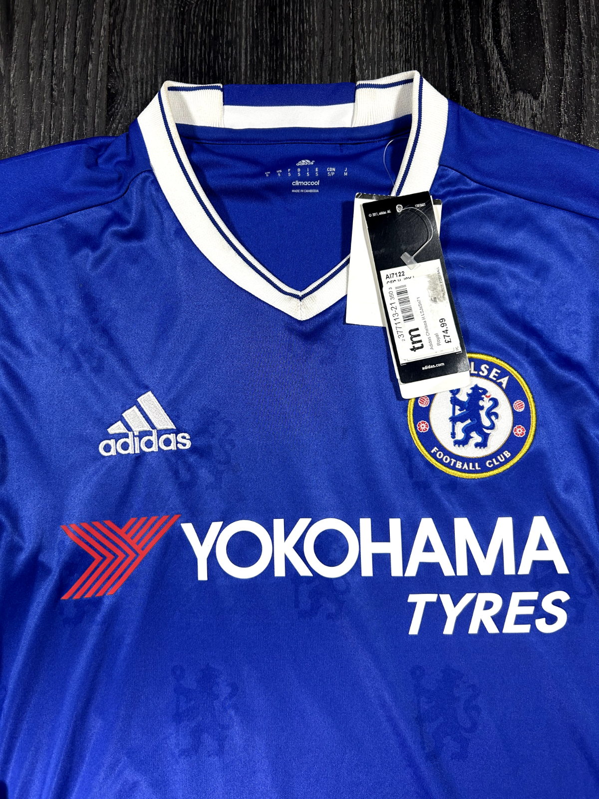 BRAND NEW Authentic Adidas Chelsea 2016/2017 Home Shirt Long Sleeve Mens Small1
