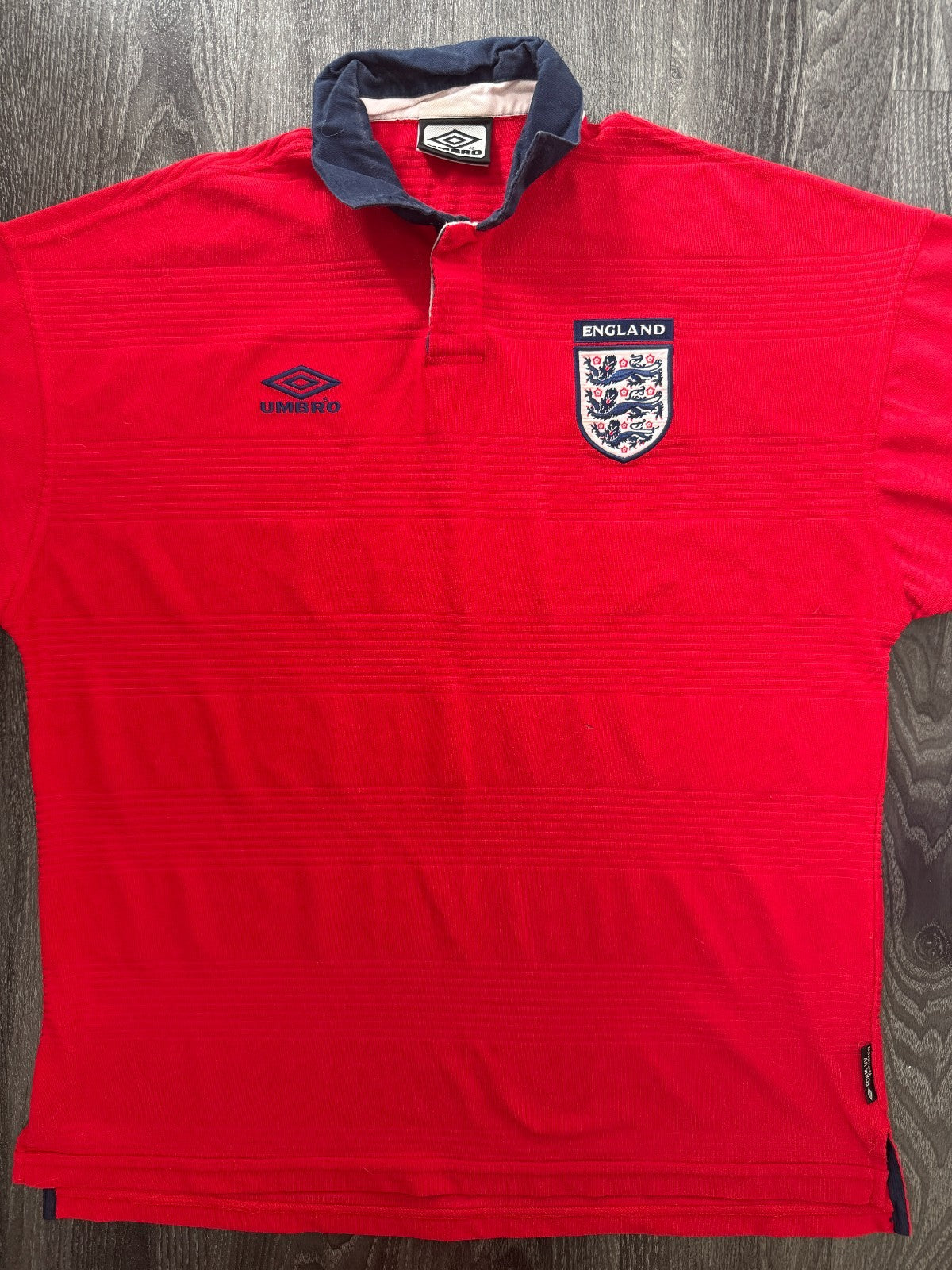 Original Authentic Umbro England 2000 Away Shirt Mens Extra Large0