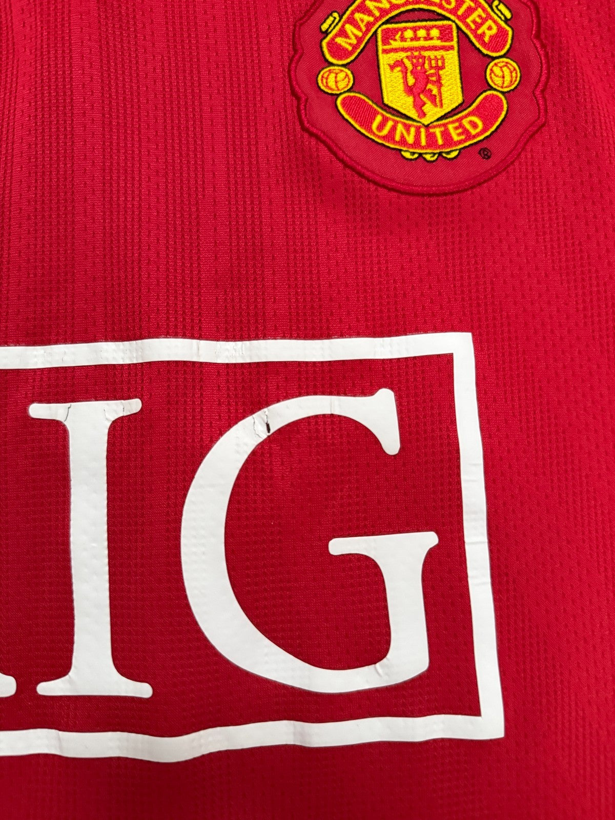 Original Nike Manchester United 2007/2008 Home Shirt mens Medium M3