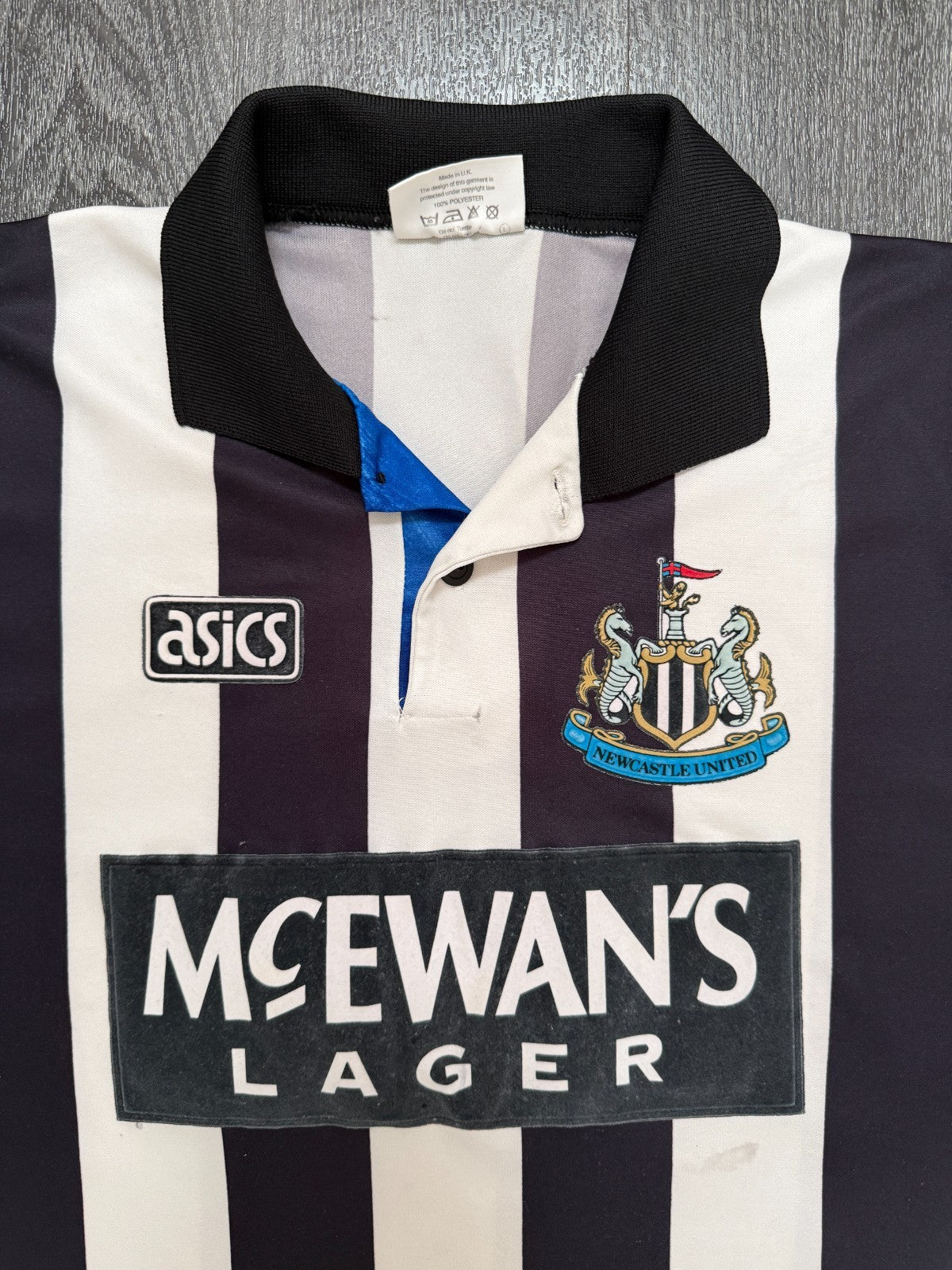Original Asics Newcastle United 1993/1994 Home Shirt Mens XXL 2XL1