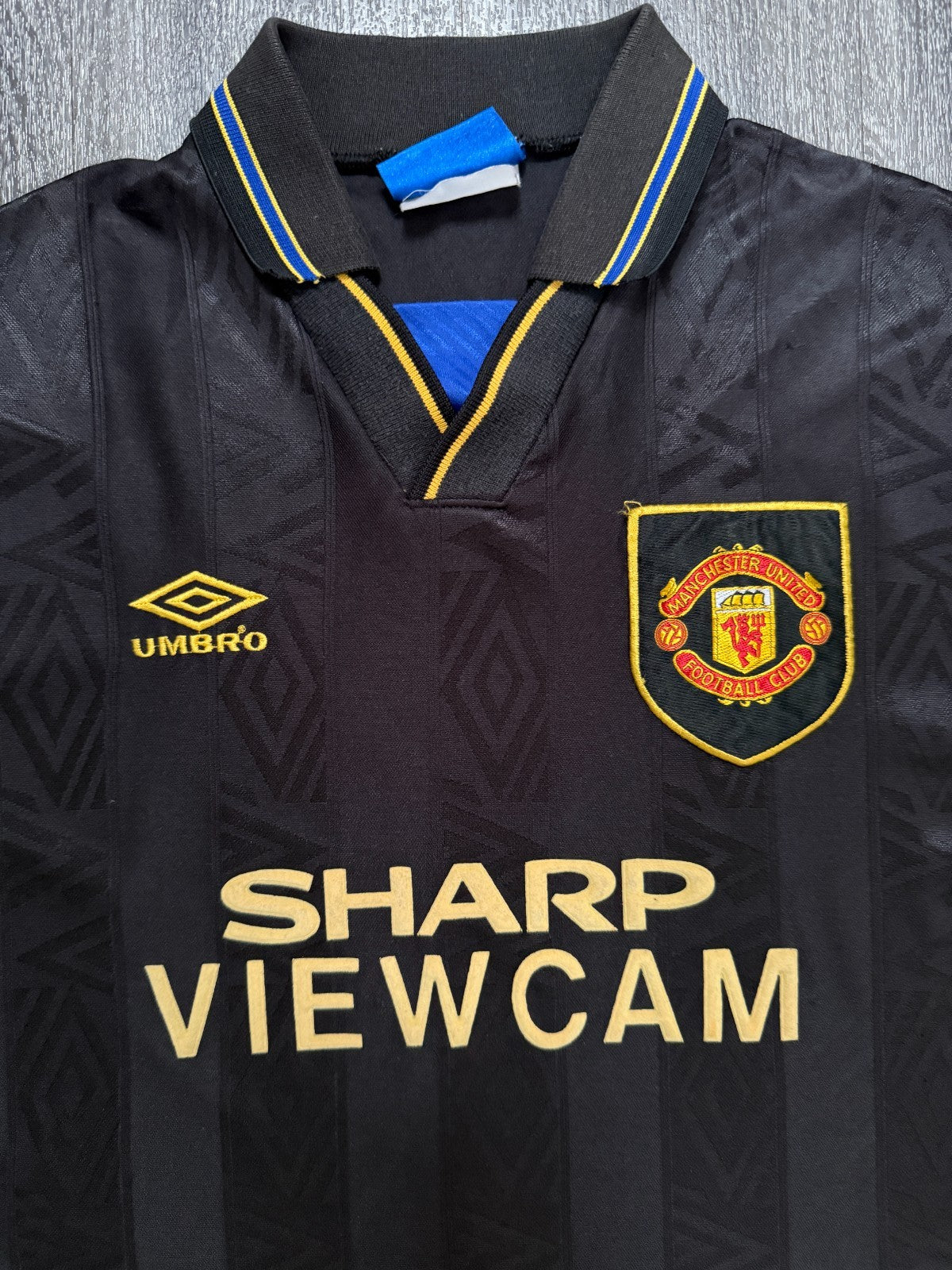 Original Umbro Manchester United 1993/1994 Away Shirt Mens Extra Large XL1