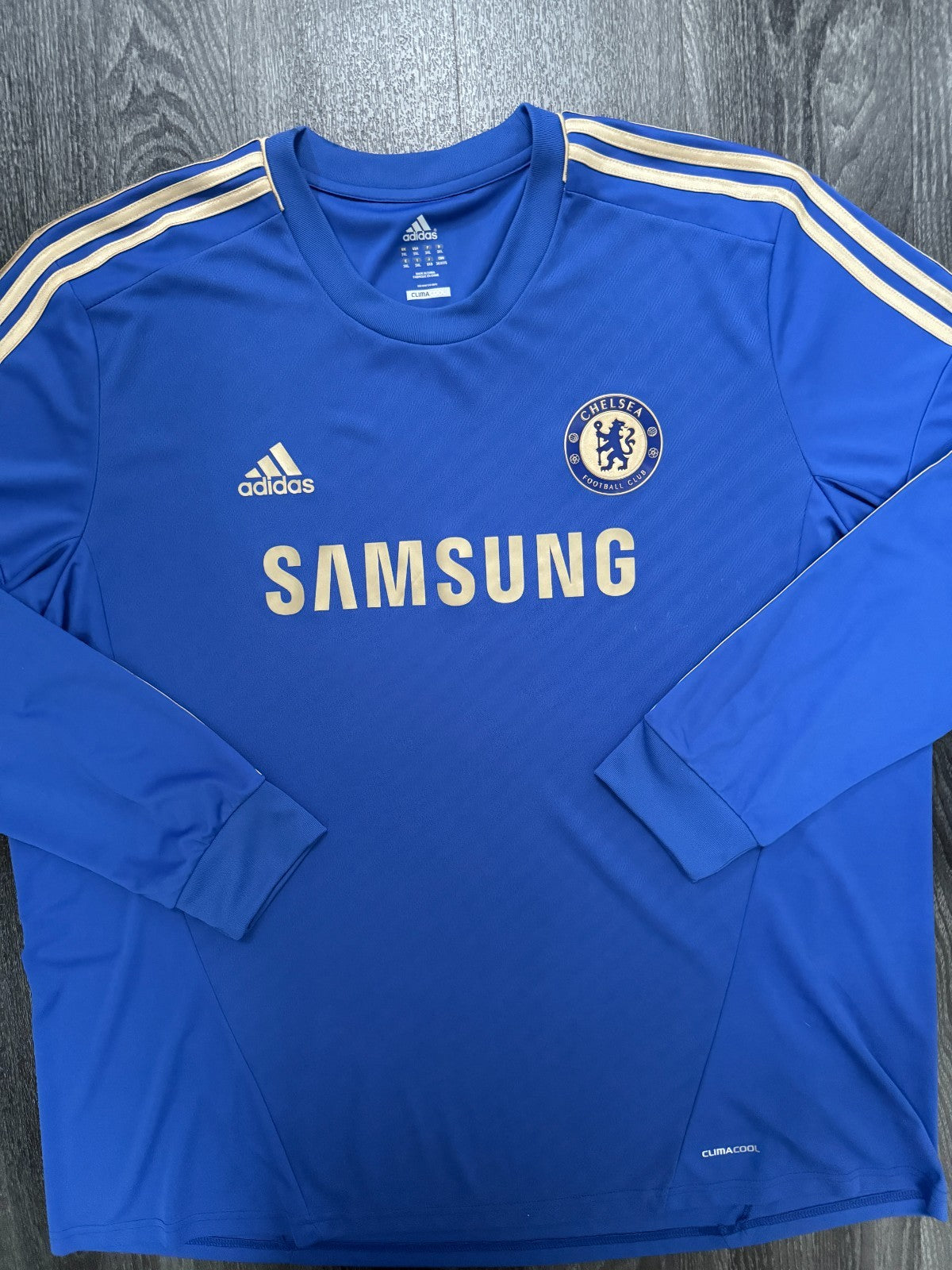 Original Adidas Chelsea 2012/2013 Long Sleeve Home Shirt Mens 3XL XXXL0