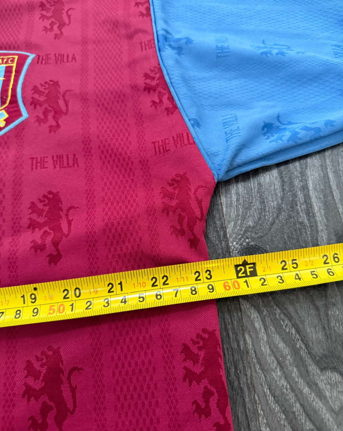 Original Reebok Aston Villa 1995/1996 Home Shirt McGRATH 5 Mens Large10