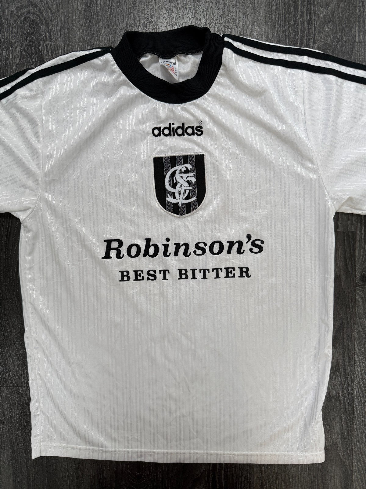 Original Authentic Adidas Stockport County 1996/1997 Away Shirt Mens Medium0