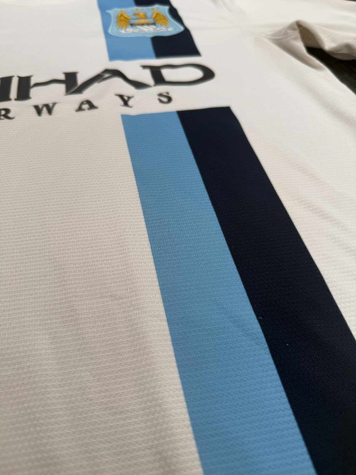 Original Authentic Nike Manchester City 2013/2014 Third Shirt Mens Medium6