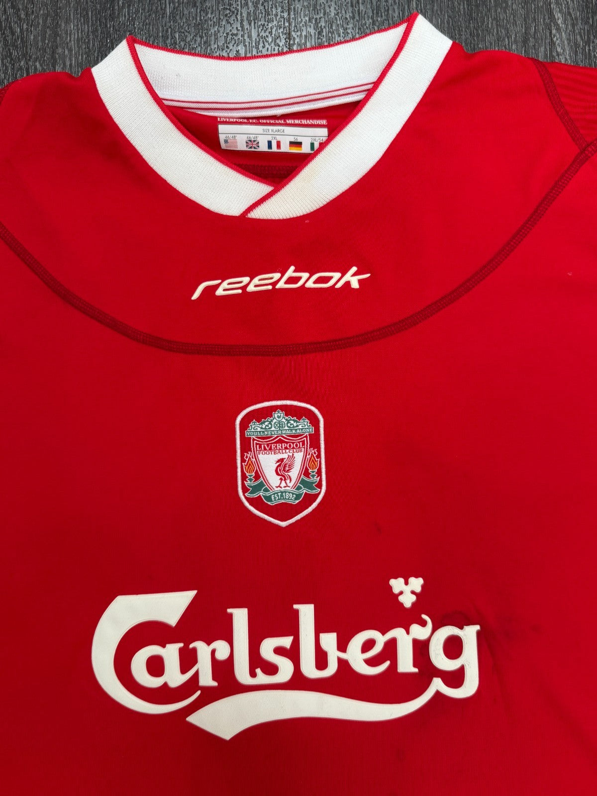 Original Reebok Liverpool 2002/2003 Home Shirt Mens Extra Large1