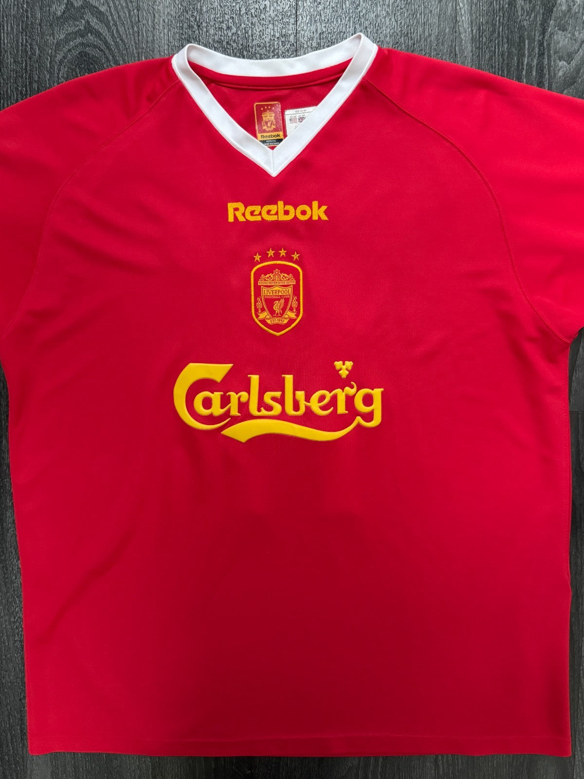 Original Reebok Liverpool 2002/2003 European Home Shirt Mens Large L0