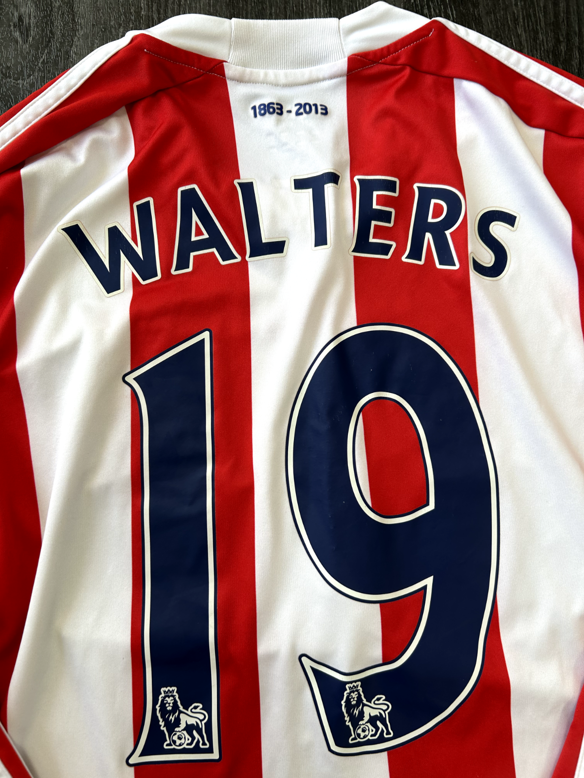PLAYER SPEC Adidas Stoke City 2012/2013 LS Home Shirt WALTERS 19 Mens Medium12