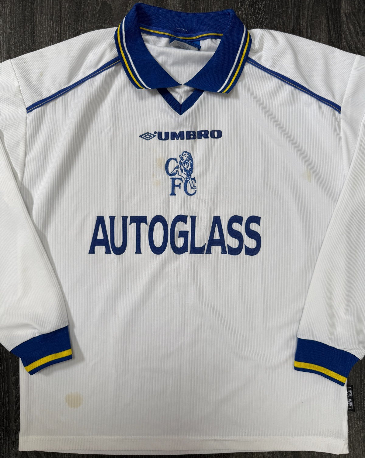 Original Umbro Chelsea 1998/1999 Long Sleeve Away Shirt Mens Medium0
