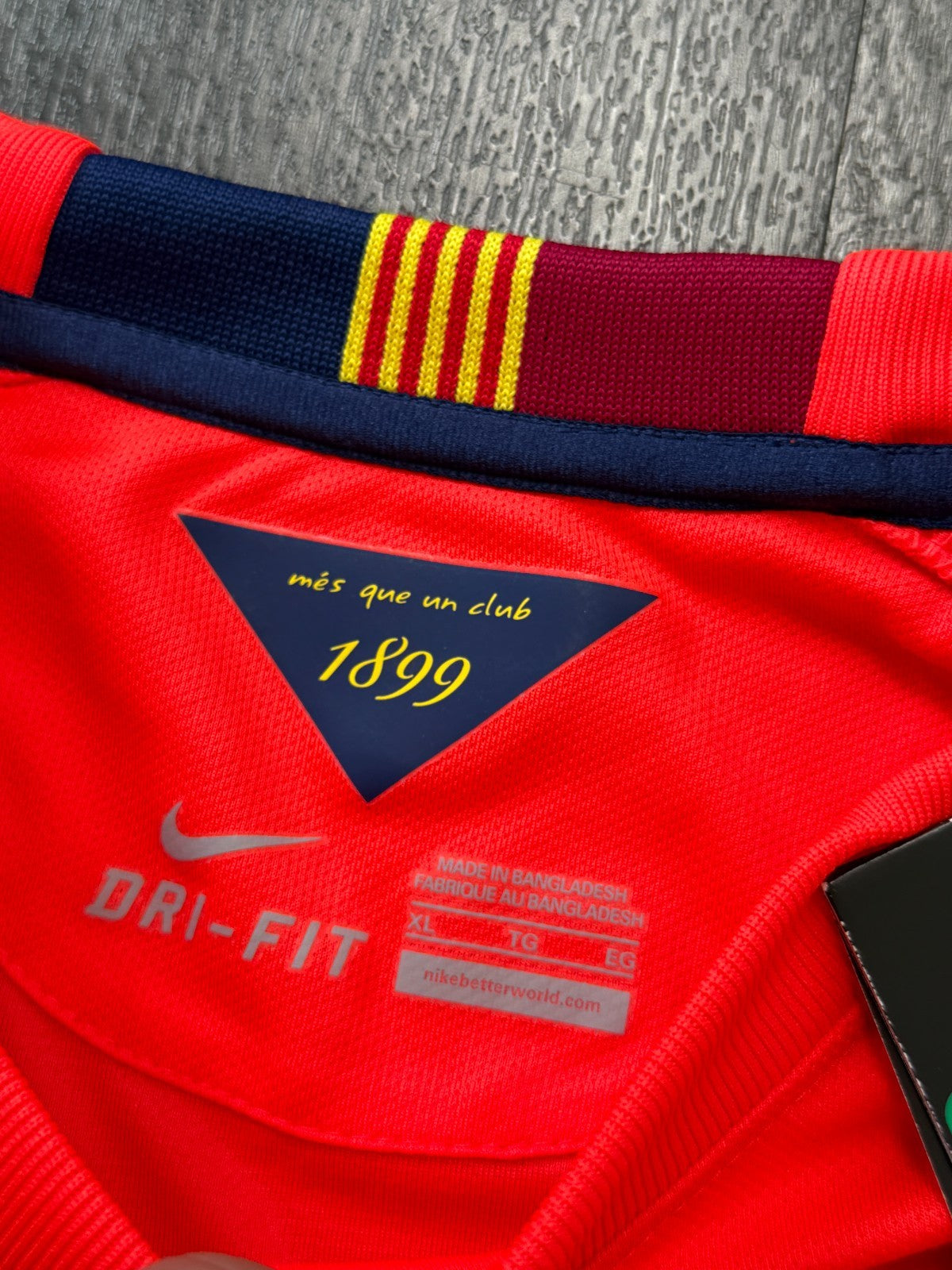 BNWT Original Nike FC Barcelona 2014/2015 Away Shirt Mens Extra Large XL3