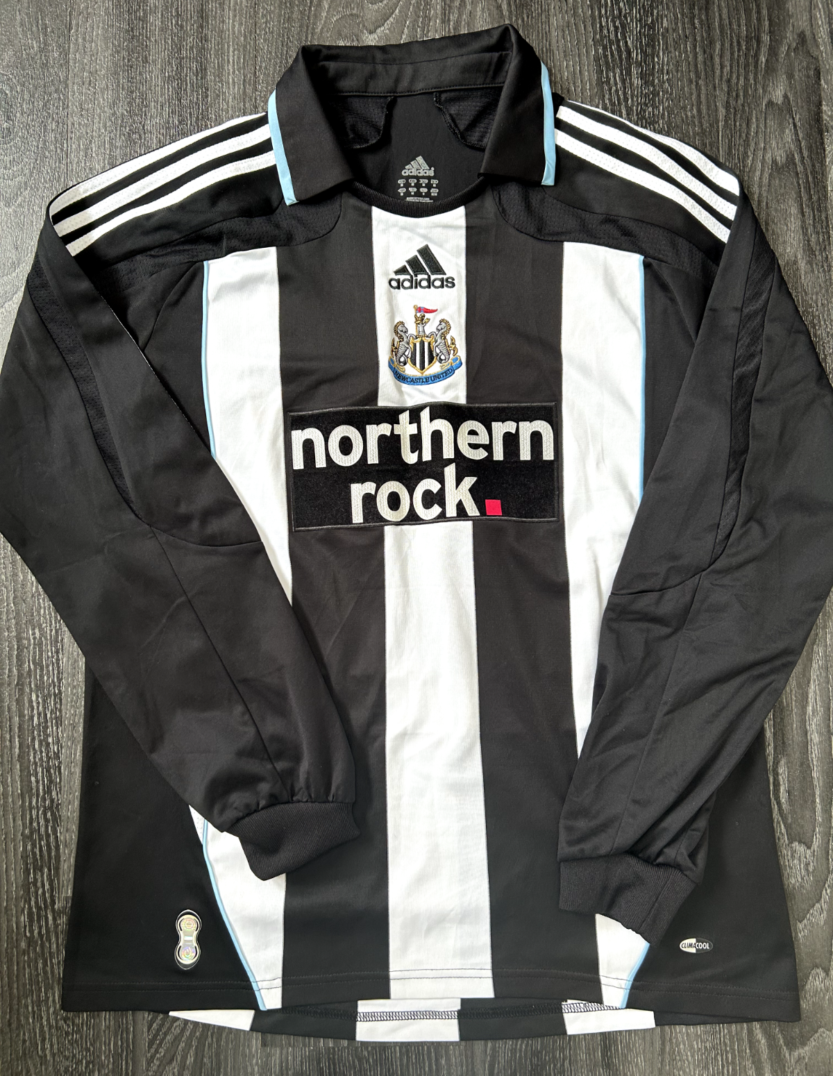 Authentic Adidas Newcastle United 2007/2008 Home Shirt Long Sleeve Mens Medium0