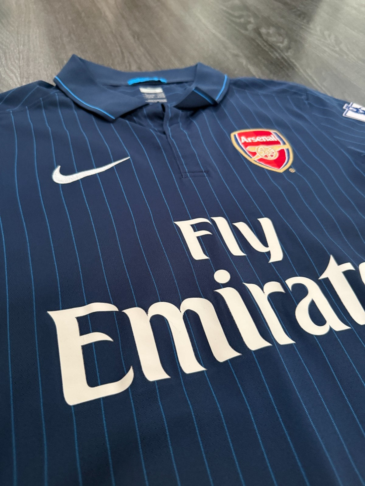 Original Nike Arsenal 2009/2010 Away Shirt DIABY 2 Mens Small S5