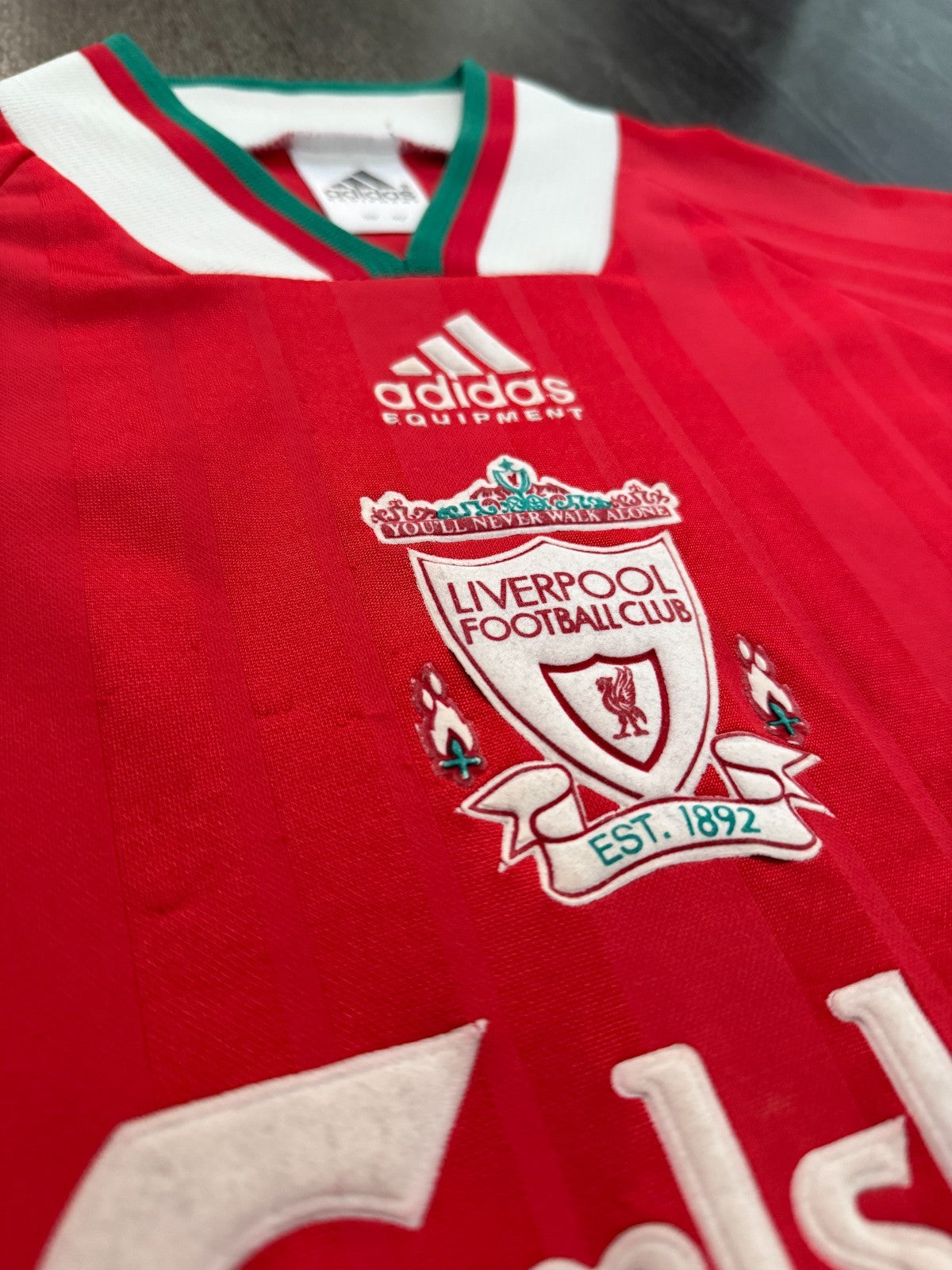 Original Authentic Adidas Liverpool 1993/1994 Home Shirt Mens Medium4