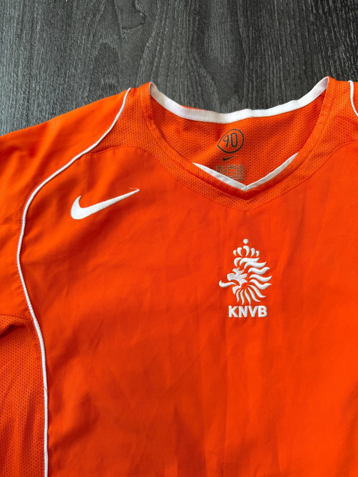 Original Authentic Nike Netherland Holland 2004 Home Shirt Mens Large1