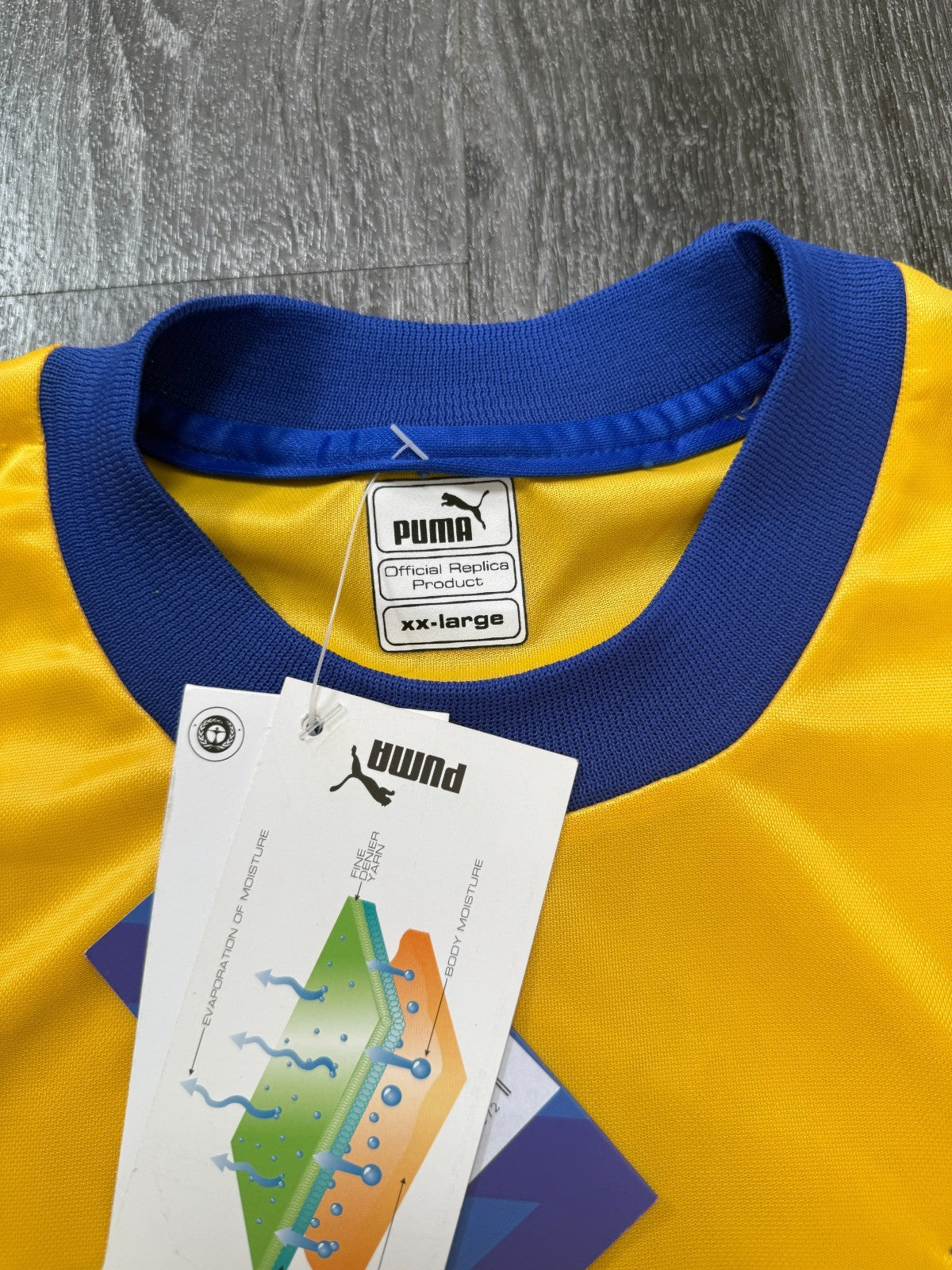 BNWT Original PUMA Everton 2000/2001 Away Shirt Mens XXl 2XL2