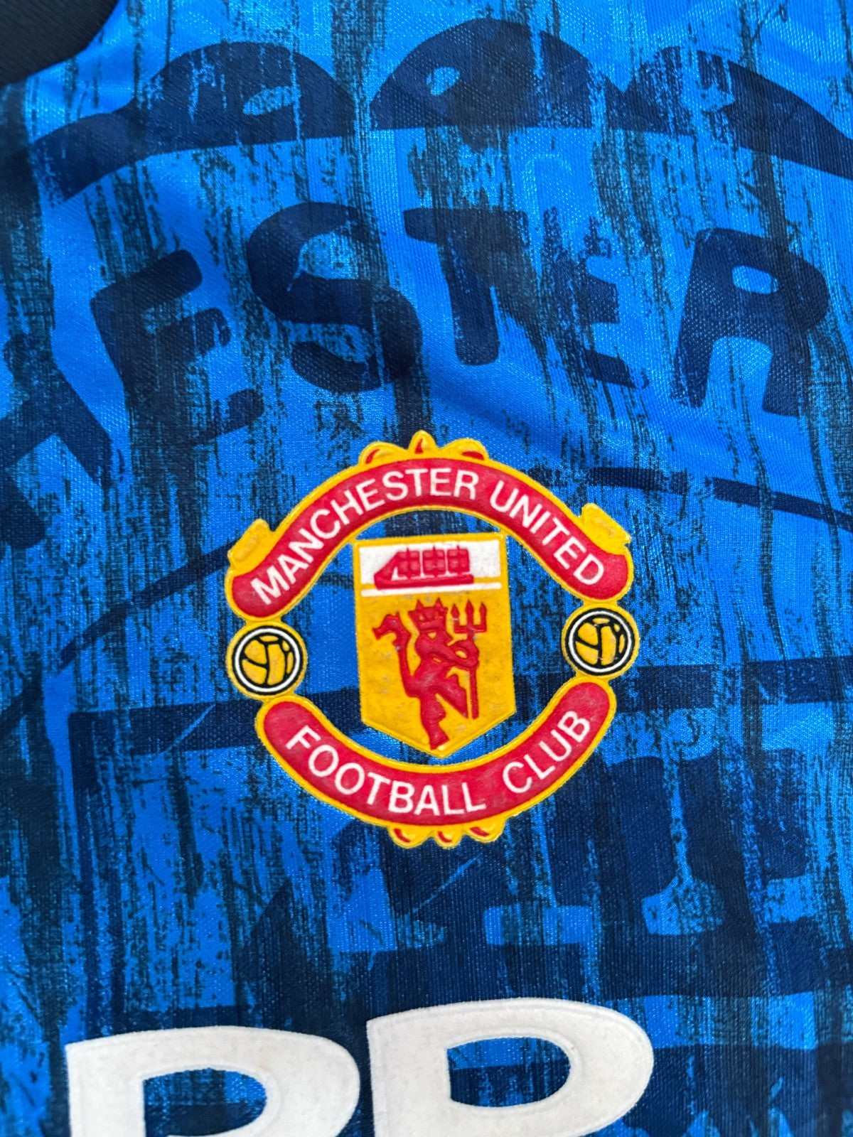 Original Umbro Manchester United 1992/1993 Away Shirt Mens Extra Large4