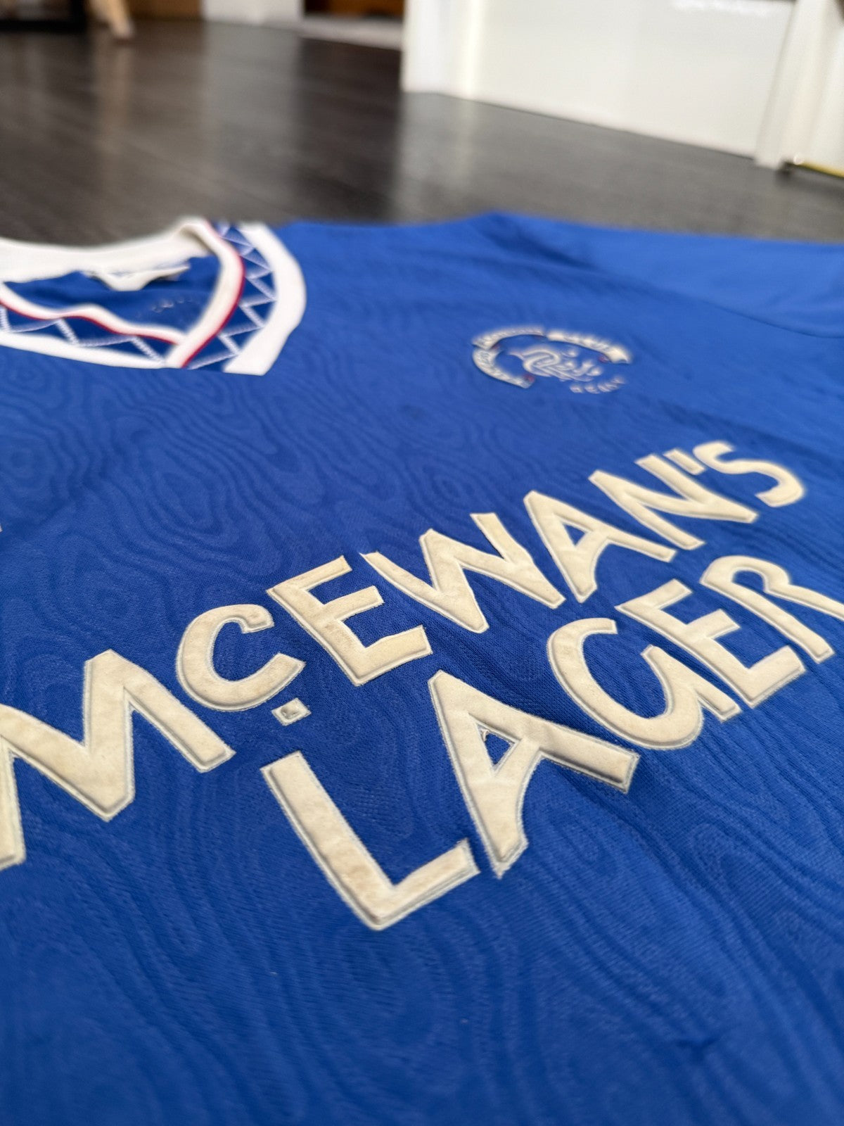 Original Authentic Admiral Rangers 1990/1991 Home Shirt Mens Extra Large4