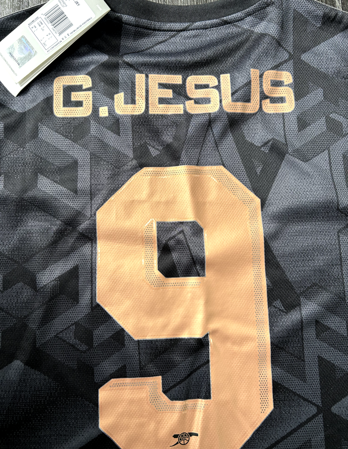 BRAND NEW Original Adidas Arsenal 2022/2023 Away Shirt G Jesus 9 Mens Large15