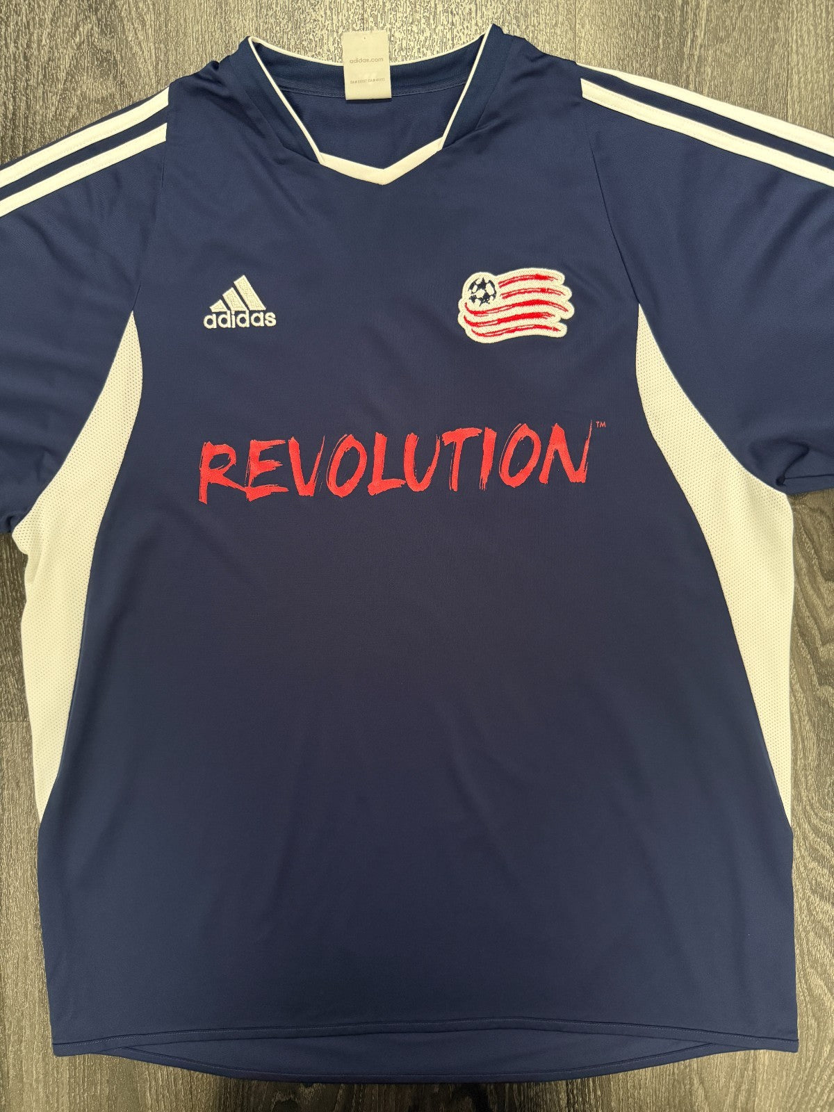 Original Adidas New England Revolution 2005 Home Shirt Mens Extra Large XL0