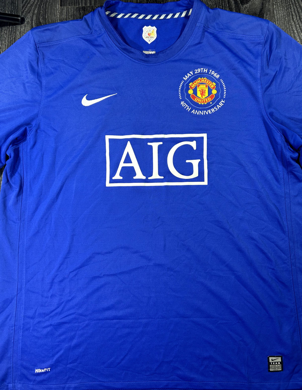 Original Authentic Nike Manchester United 2008/2009 Third Shirt Mens XXL 2XL0