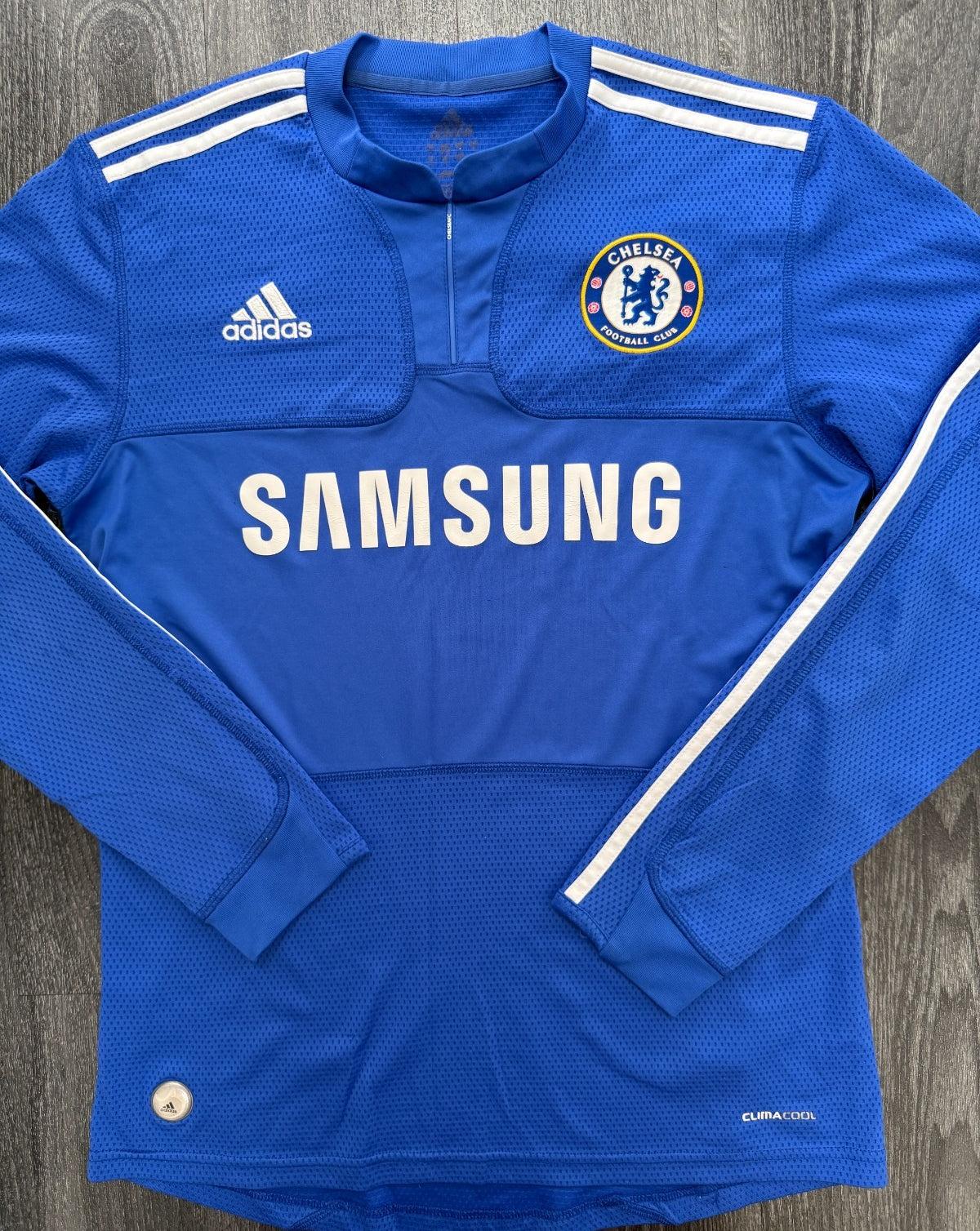 Original Adidas Chelsea 2009/2010 Long Sleeve Home Shirt Mens Small0