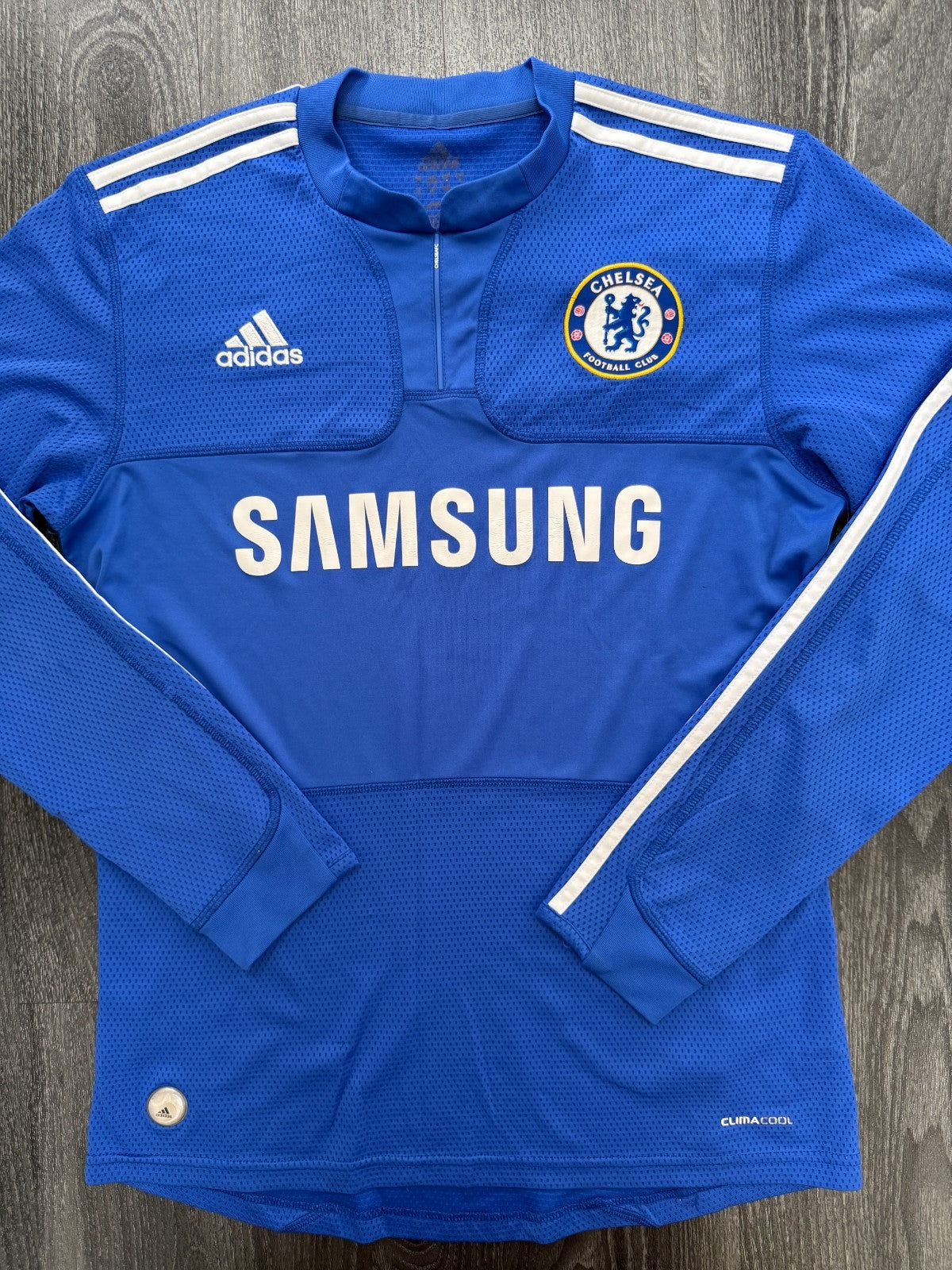 Original Adidas Chelsea 2009/2010 Long Sleeve Home Shirt Mens Small0