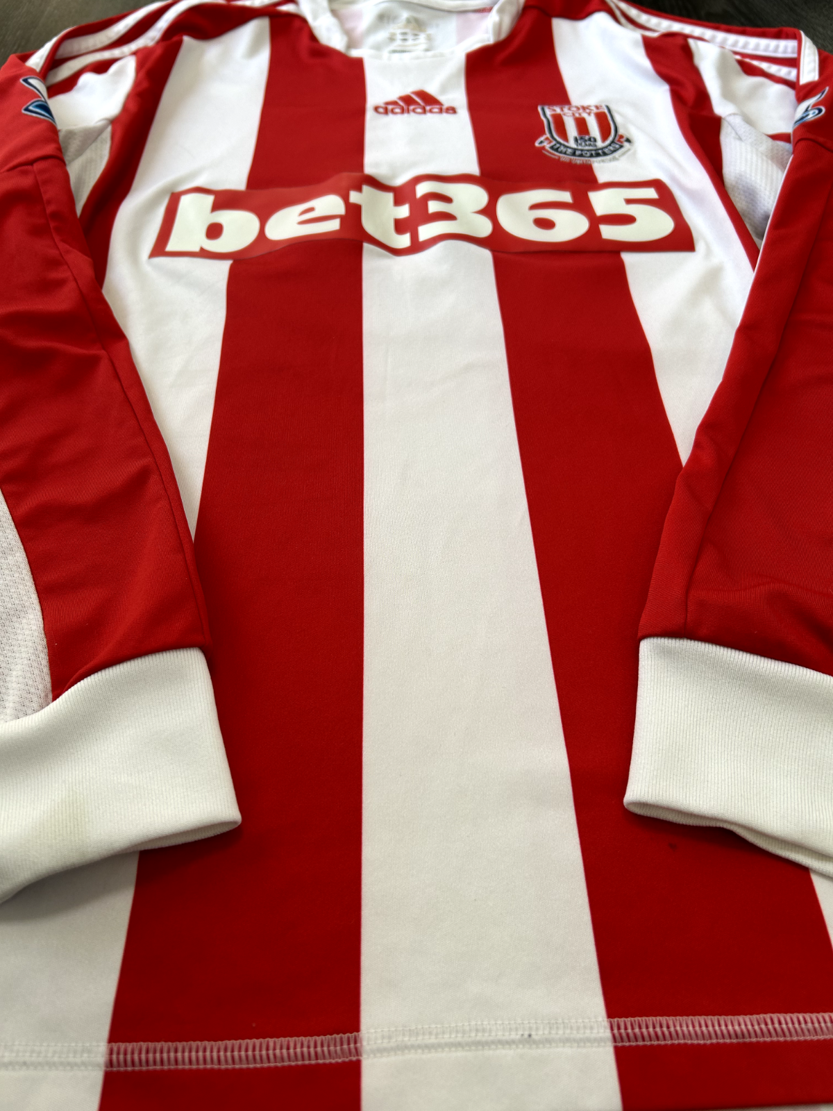 PLAYER SPEC Adidas Stoke City 2012/2013 LS Home Shirt WALTERS 19 Mens Medium6