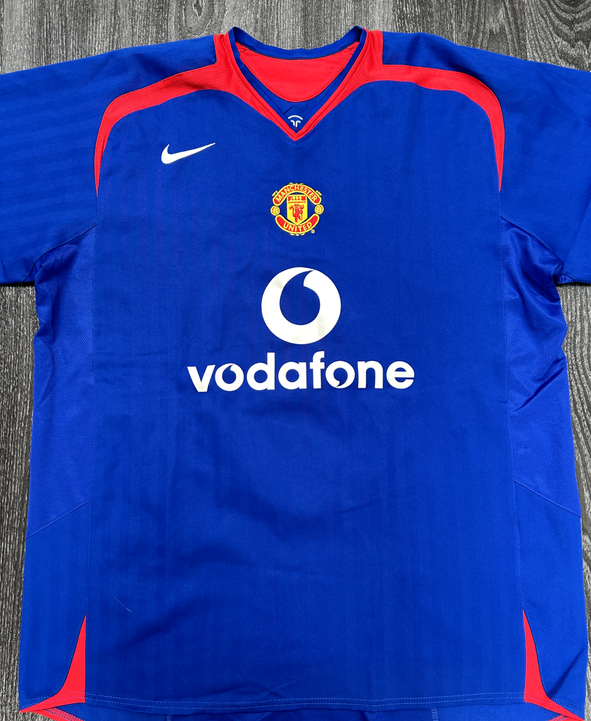 Authentic Nike Manchester United 2005/2006 Away Shirt Heinze 4 Mens Extra Large1