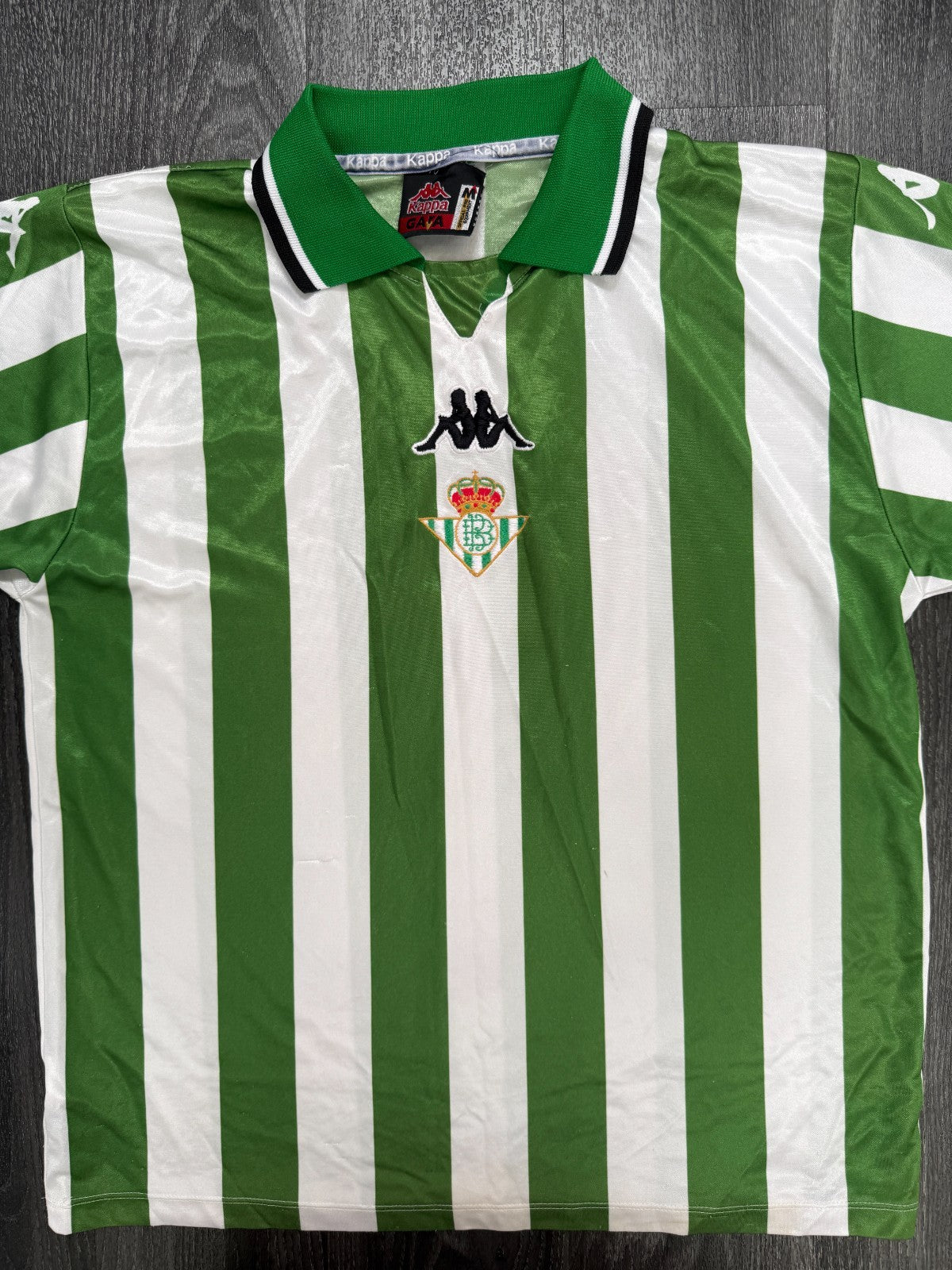 Original Authentic Kappa Real Betis 1999/2000 Home Shirt Mens Medium0