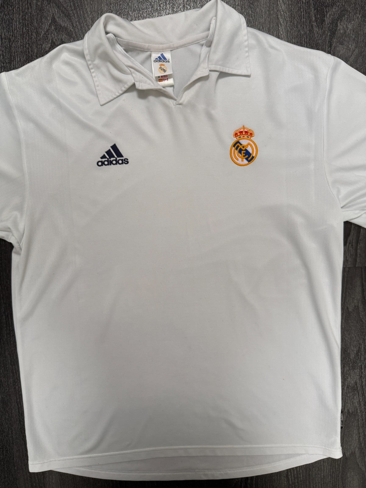 Original Adidas Real Madrid 2001/2002 Centenary Home Shirt Mens Large L0