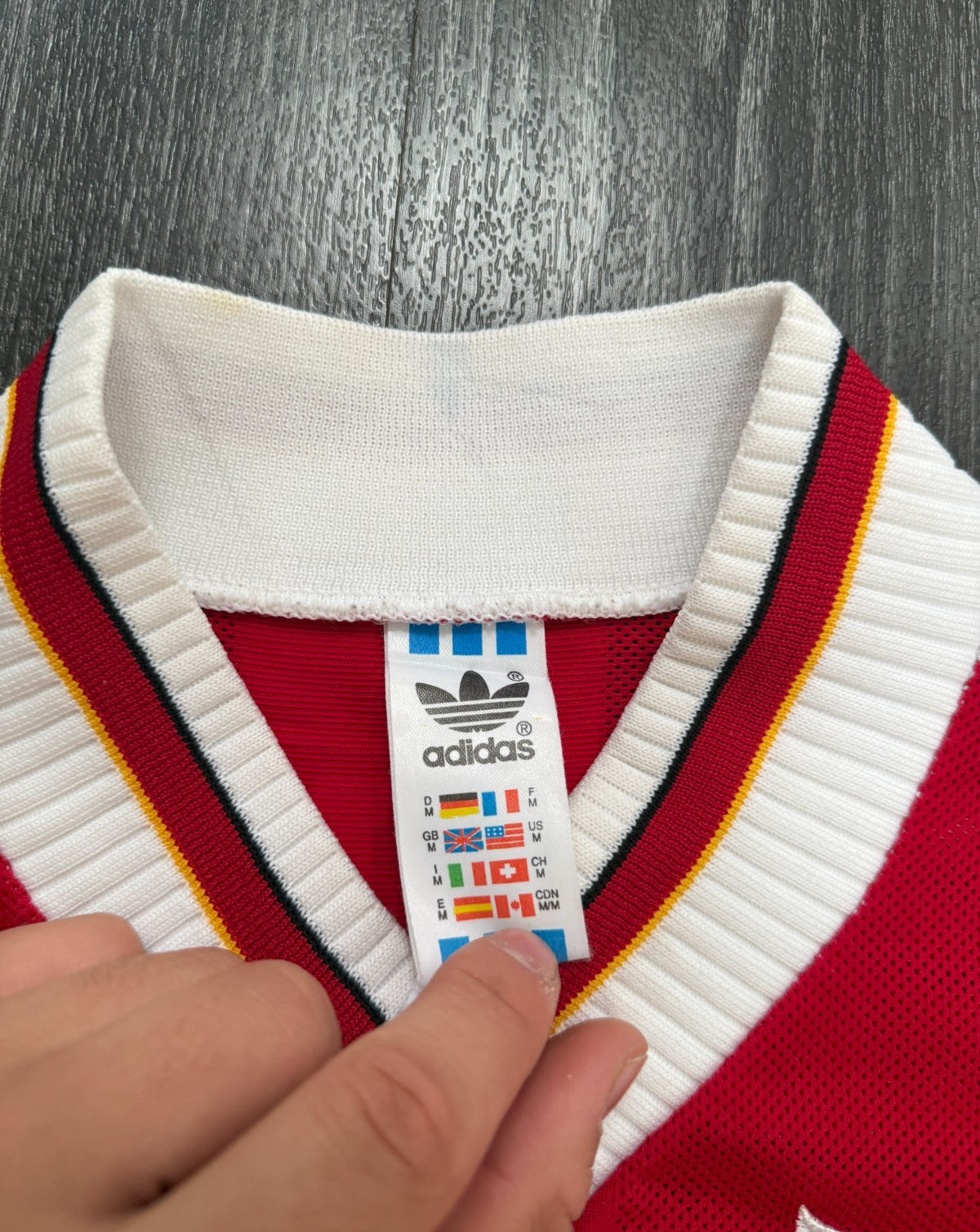 Original Adidas Liverpool 1995/1996 Home Shirt REDKNAPP 15 Mens Medium M4