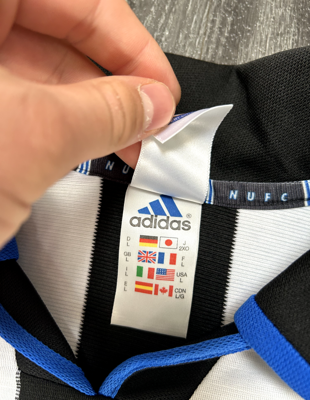 Authentic Adidas Newcastle United 2000/2001 Home Shirt Long Sleeve Mens Large9