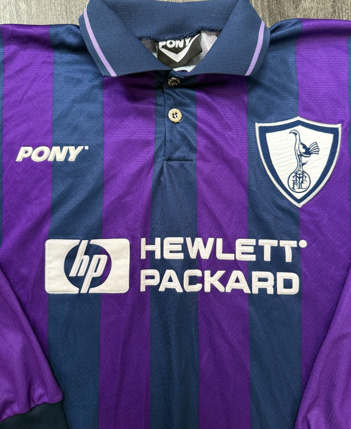 PONY Tottenham Hotspur Spurs 1995/1996 Long Sleeve Away Shirt Mens Large1