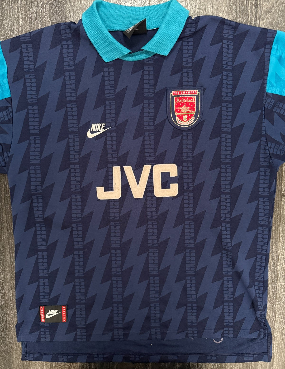 Original Nike Arsenal 1994/1995 Away Shirt WRIGHT 8 Mens Extra Large XL3