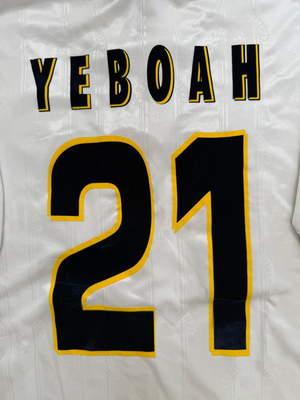 Original Puma Leeds United 1996/1997 Home Shirt YEBOAH 21 Mens Medium9