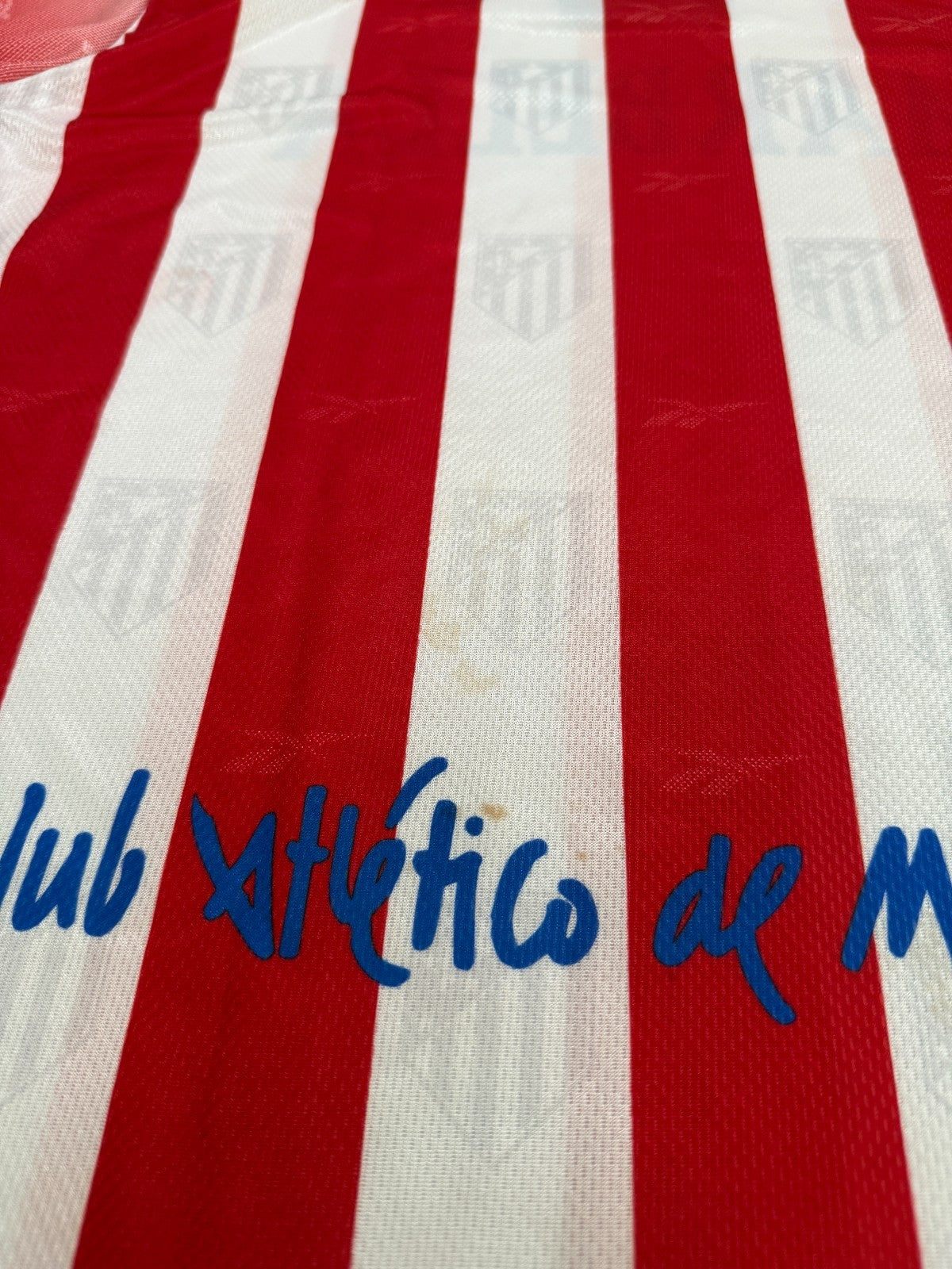 Original Reebok Atletico Madrid 1998/1999 Home Shirt Womens Large8
