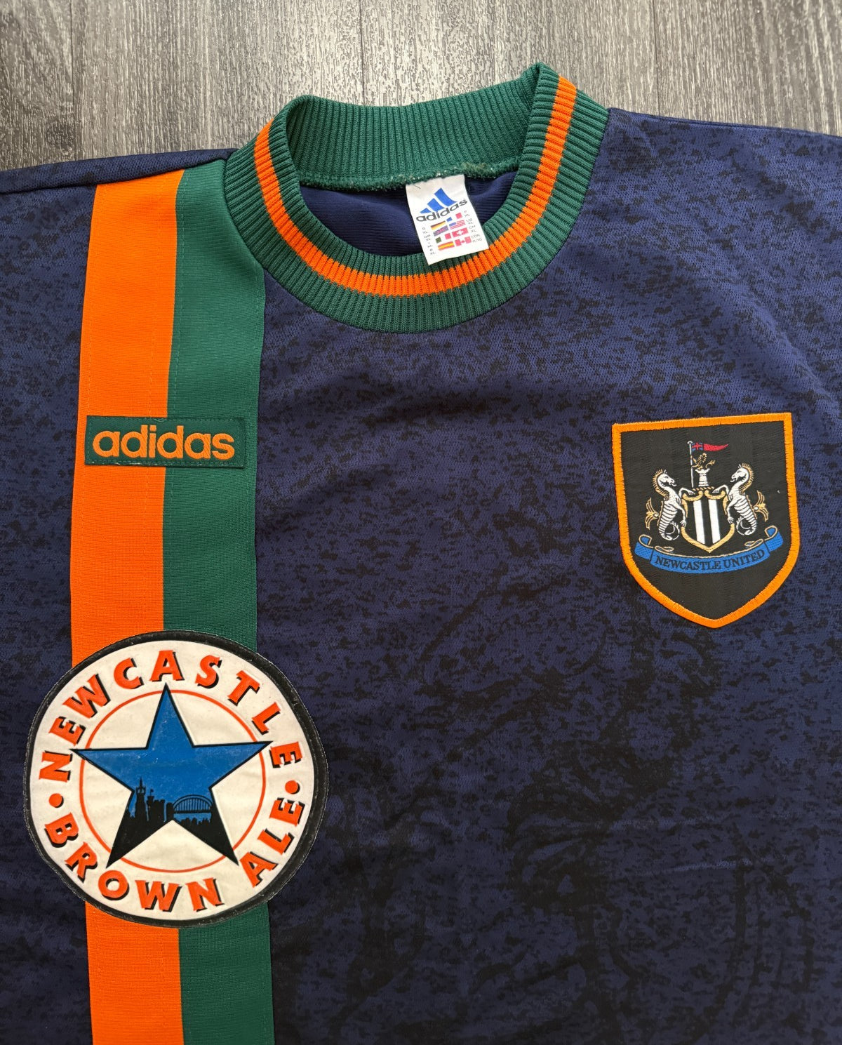 Original Authentic Adidas Newcastle United 1997/1998 Away Shirt Mens Extra Large1
