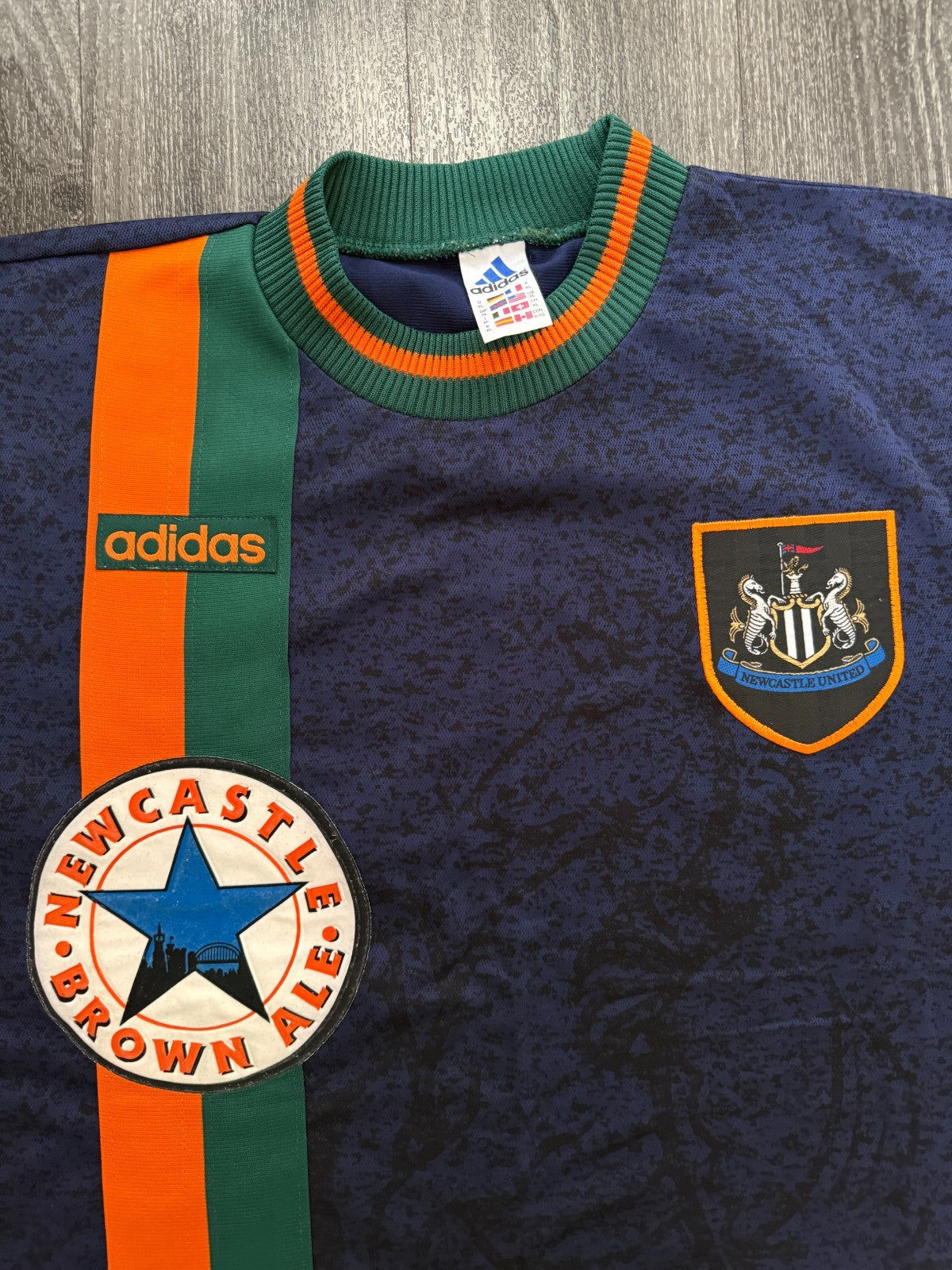 Original Authentic Adidas Newcastle United 1997/1998 Away Shirt Mens Extra Large1